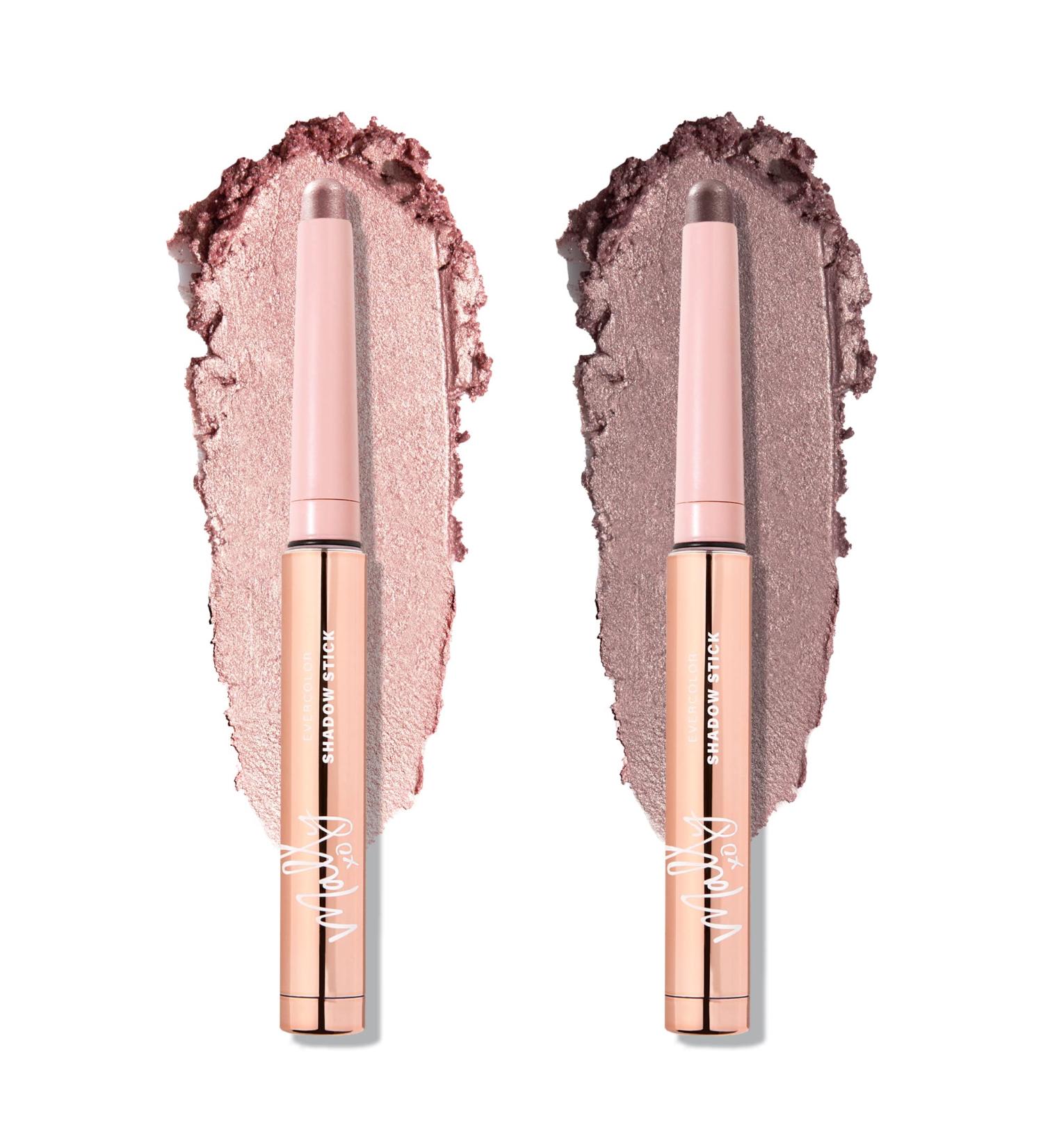 Mally Beauty Evercolor Eyeshadow Stick Duo - Shimmering Mauve and Lilac Shimmer | Waterproof, Crease-Proof, Easy-to-Apply Cream Shadow Stick - Buy Online on GoSupps.com