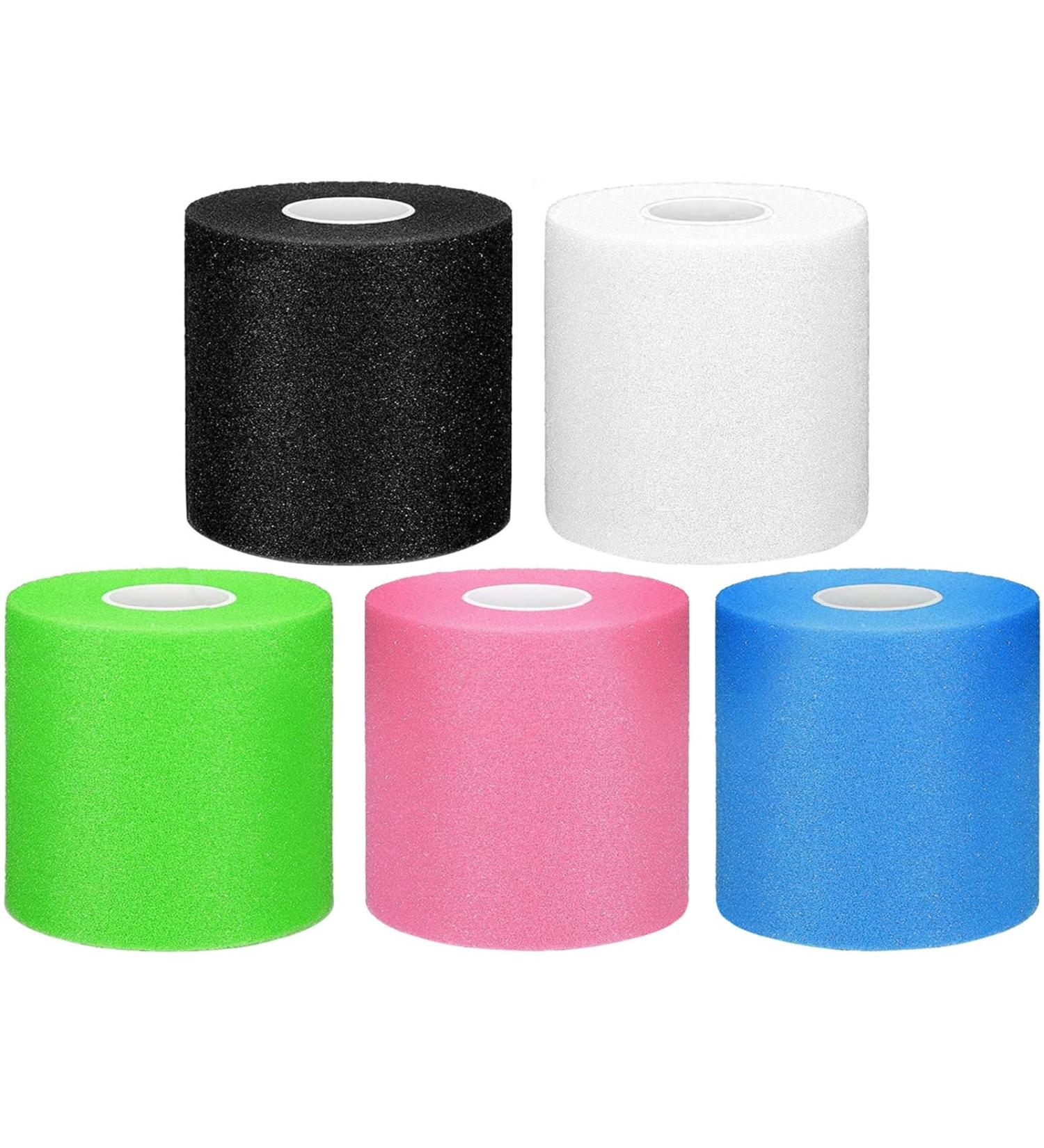 5 Pieces Foam Underwrap Tape Sports Pre-Wrap Athletic Tape Elastic Underwrap for Ankles Wrists Hands and Knees - 2.75" x 30 Yards - Buy Online on GoSupps.com