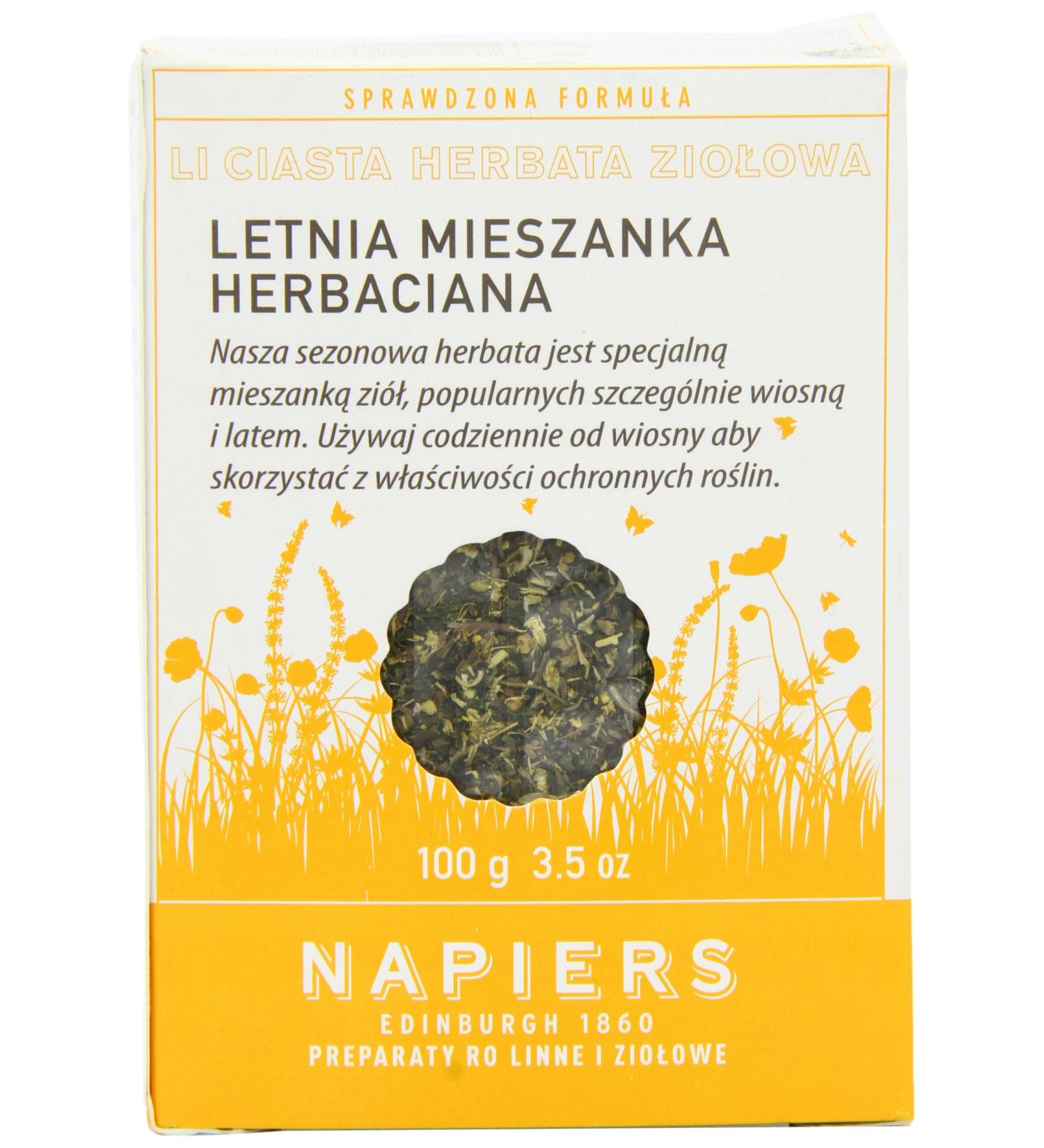 Napiers Summertime Herbal Tea Blend 100g - Natural Herbal Loose Seasonal Tea - Buy Online on GoSupps.com