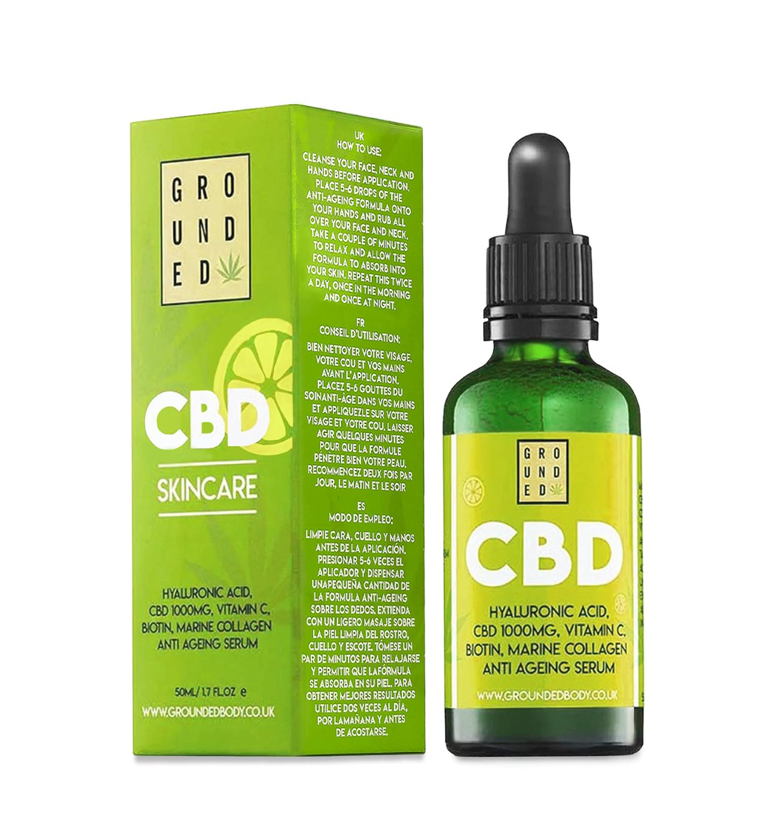 Grounded CBD AND HYALURONIC ACID SERUM - Buy Online on GoSupps.com