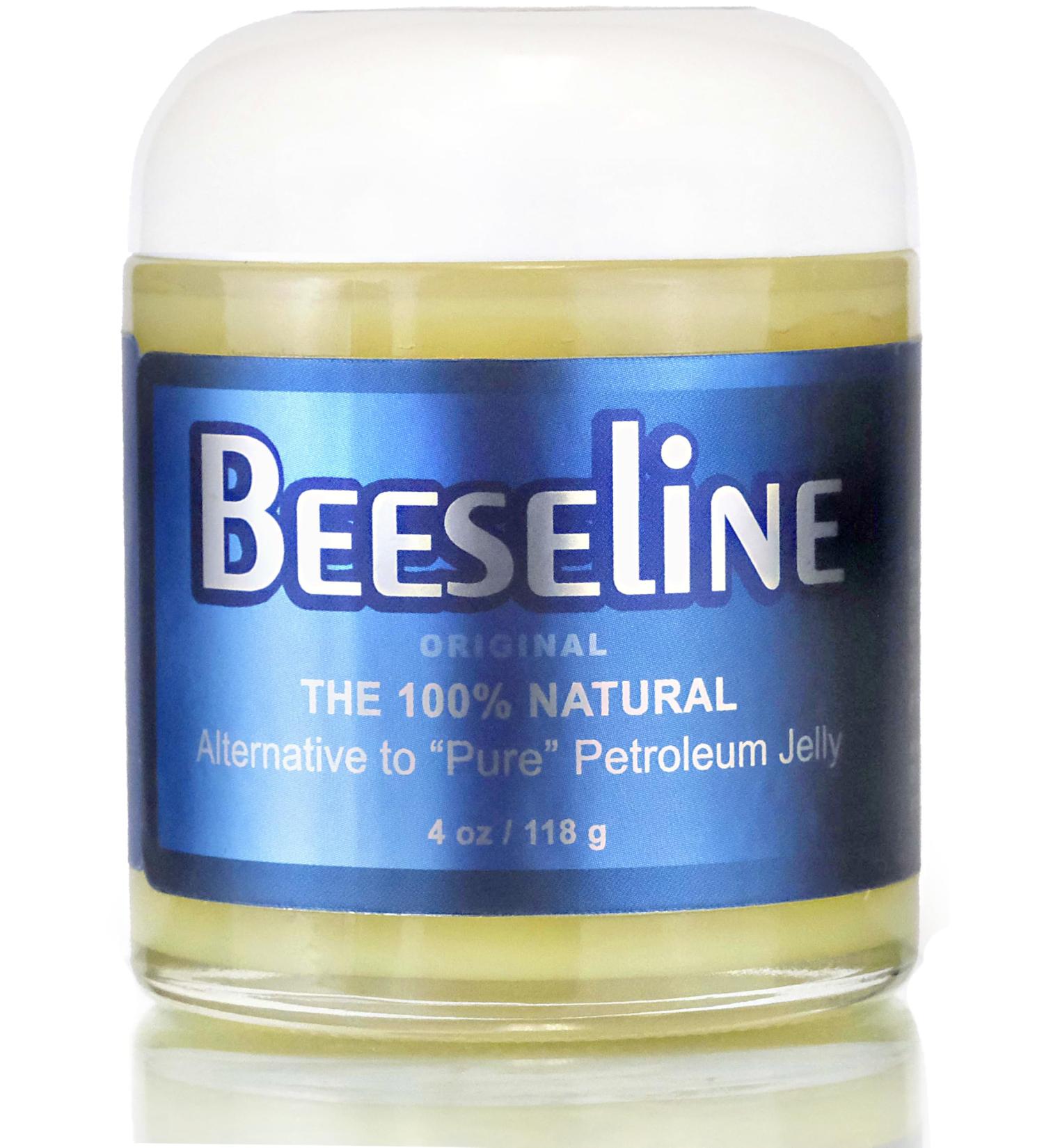 Beesalene Original Unpetroleum - 100% Natural & Hypoallergenic Alternative to Petroleum Jelly - Lips Hands Baby Makeup Remover and More (Glass Jar) (4 oz) 4 Ounce - Buy Online on GoSupps.com