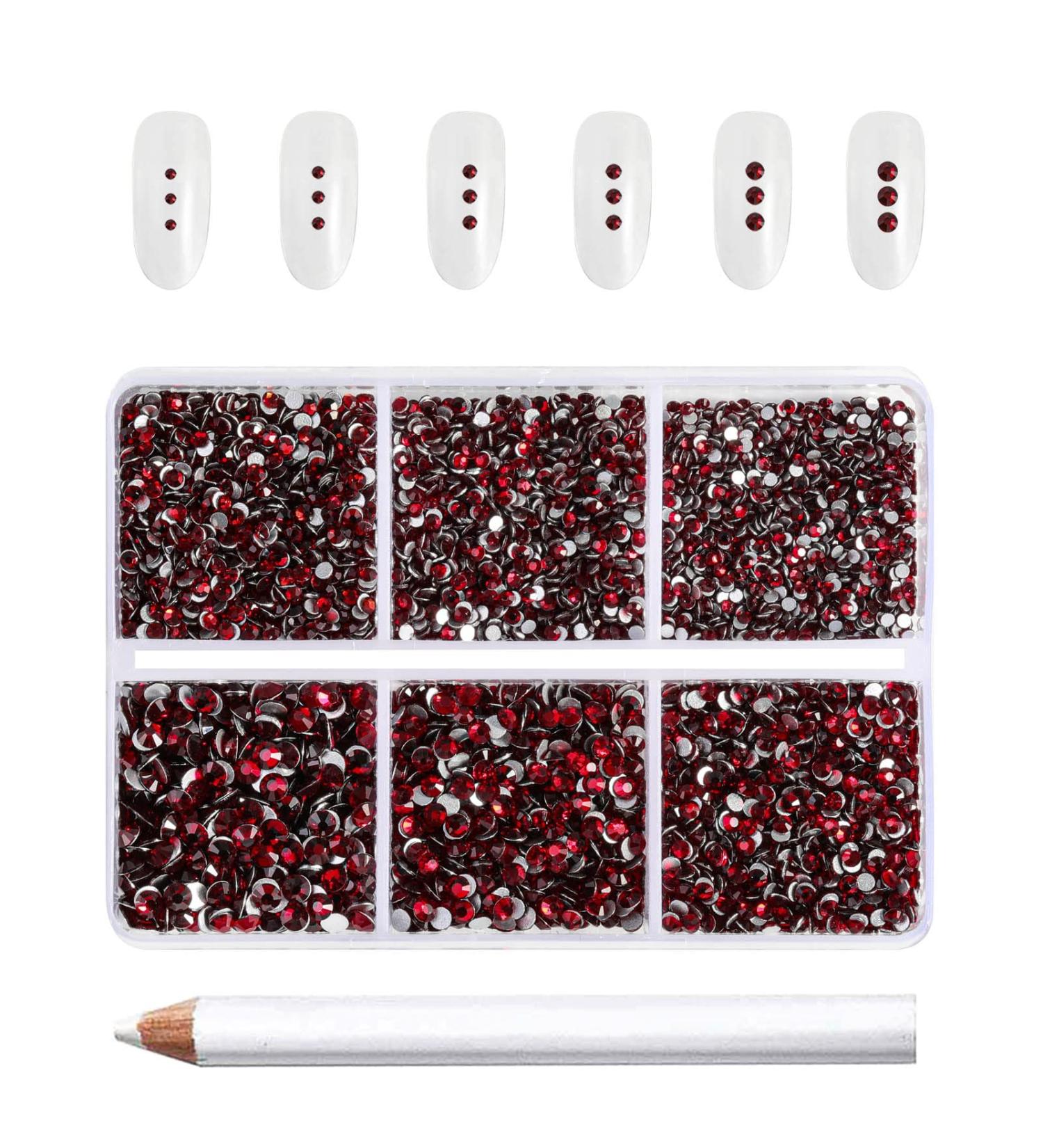 Buy Beadsland 7200PCs Flatback Rhinestones - Clear Nail Gemstones & Wax Pencil Kit | Perfect for Handicrafts & DIY Projects - Buy Online on GoSupps.com