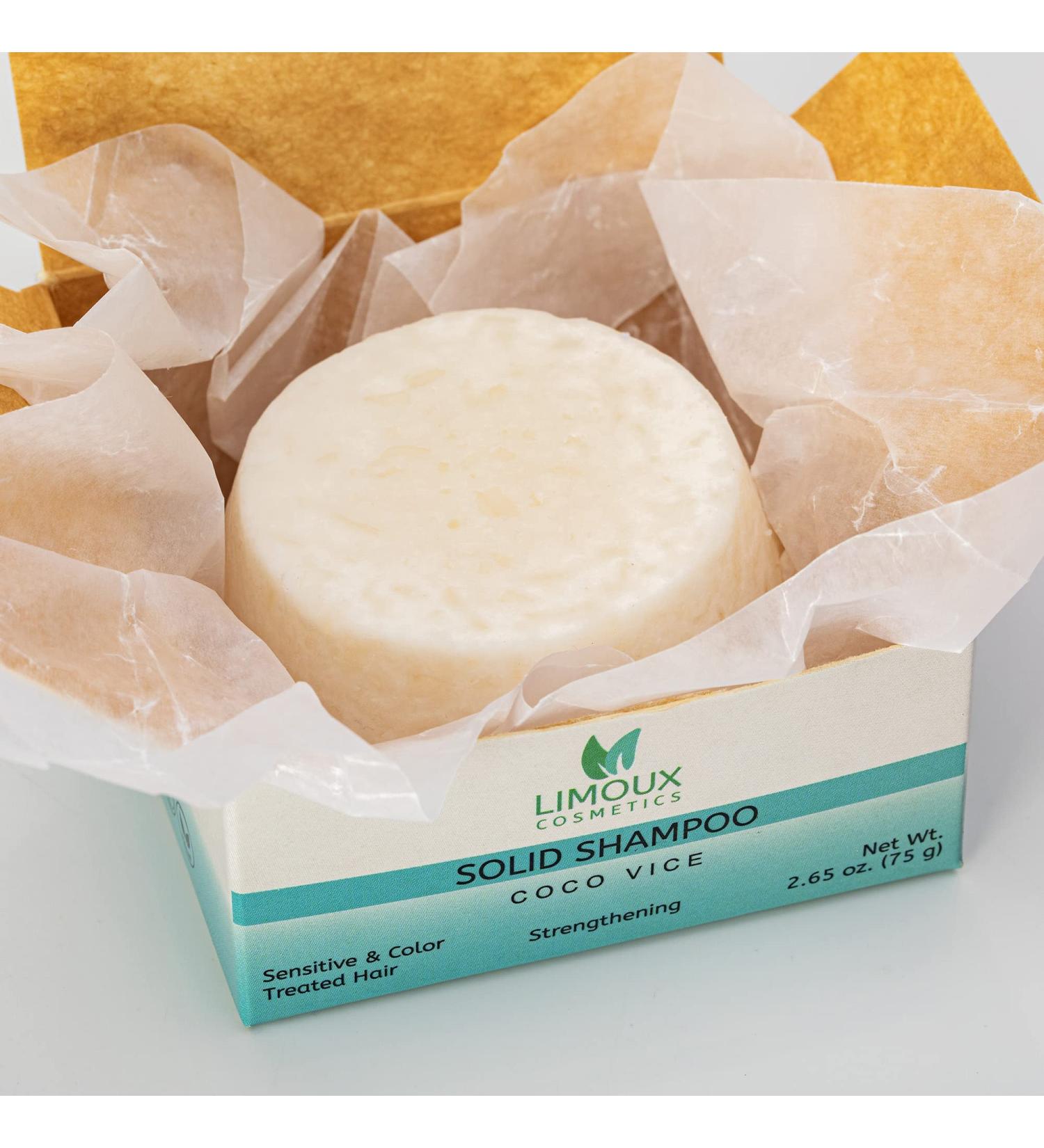 Solid Shampoo Bar for Sensitive Damaged & Color-Treated Hair - Vegan Eco-Friendly Moisturizing & Volumizing - 2.65 oz Paraben Free Zero Waste Up to 60 Uses - Buy Online on GoSupps.com