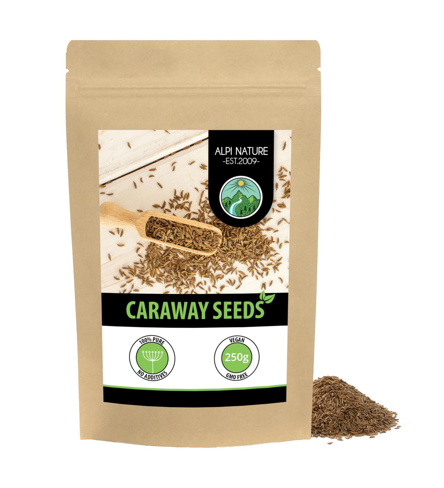 Caraway seeds whole (250g 8.8 oz) caraway seeds 100% natural without additives vegan Caraway 250 GR (8.8 oz) - Buy Online on GoSupps.com