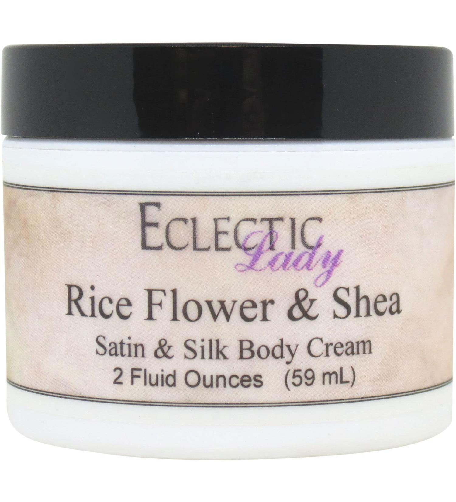 Eclectic Lady Rice Flower & Shea Body Cream | 2oz Handcrafted Lotion with Silk Amino Acids & Vitamin E - Phthalate-Free | Perfect Gift for Women - Buy Online on GoSupps.com