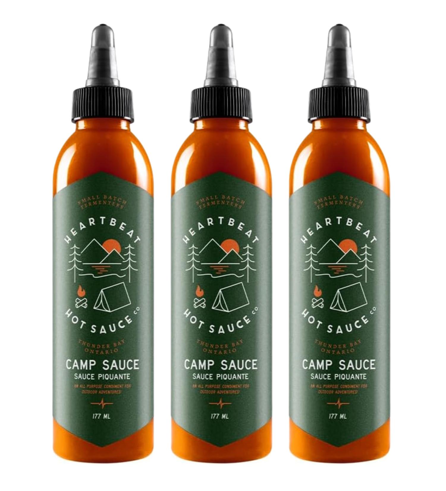 Heartbeat Hot Sauce - Camp Sauce All Purpose Condiment for Outdoor Adventures 177ml (3 Bottles) 177 ml (Pack of 3) - Buy Online on GoSupps.com