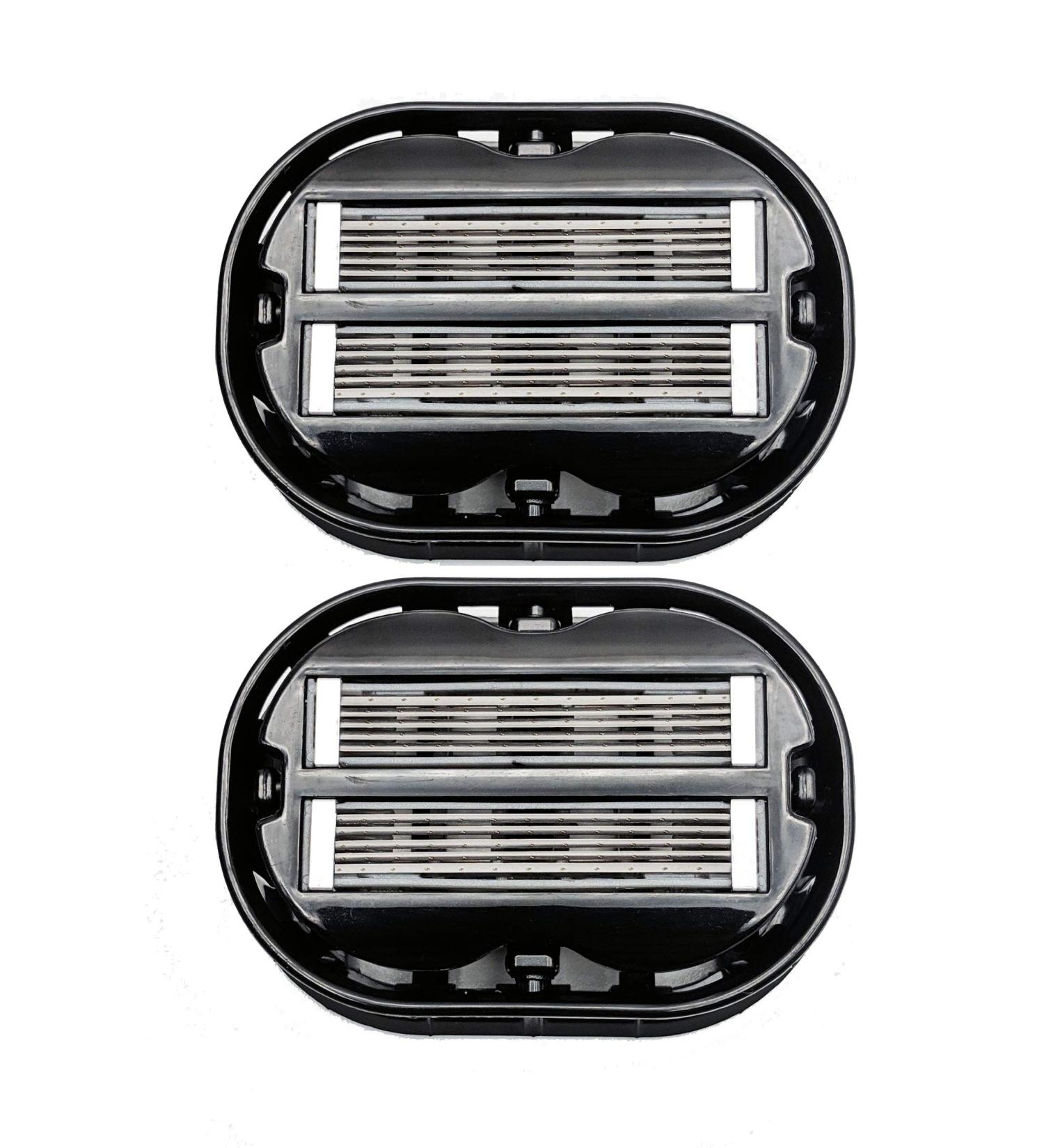 2X Classic Omnishaver - Black | Fastest Head, Legs, Arms & Body Shaver | Self-Cleans & Strops | Durable Blade | Men's Bald Shaver (Pack of 2) - Buy Online on GoSupps.com