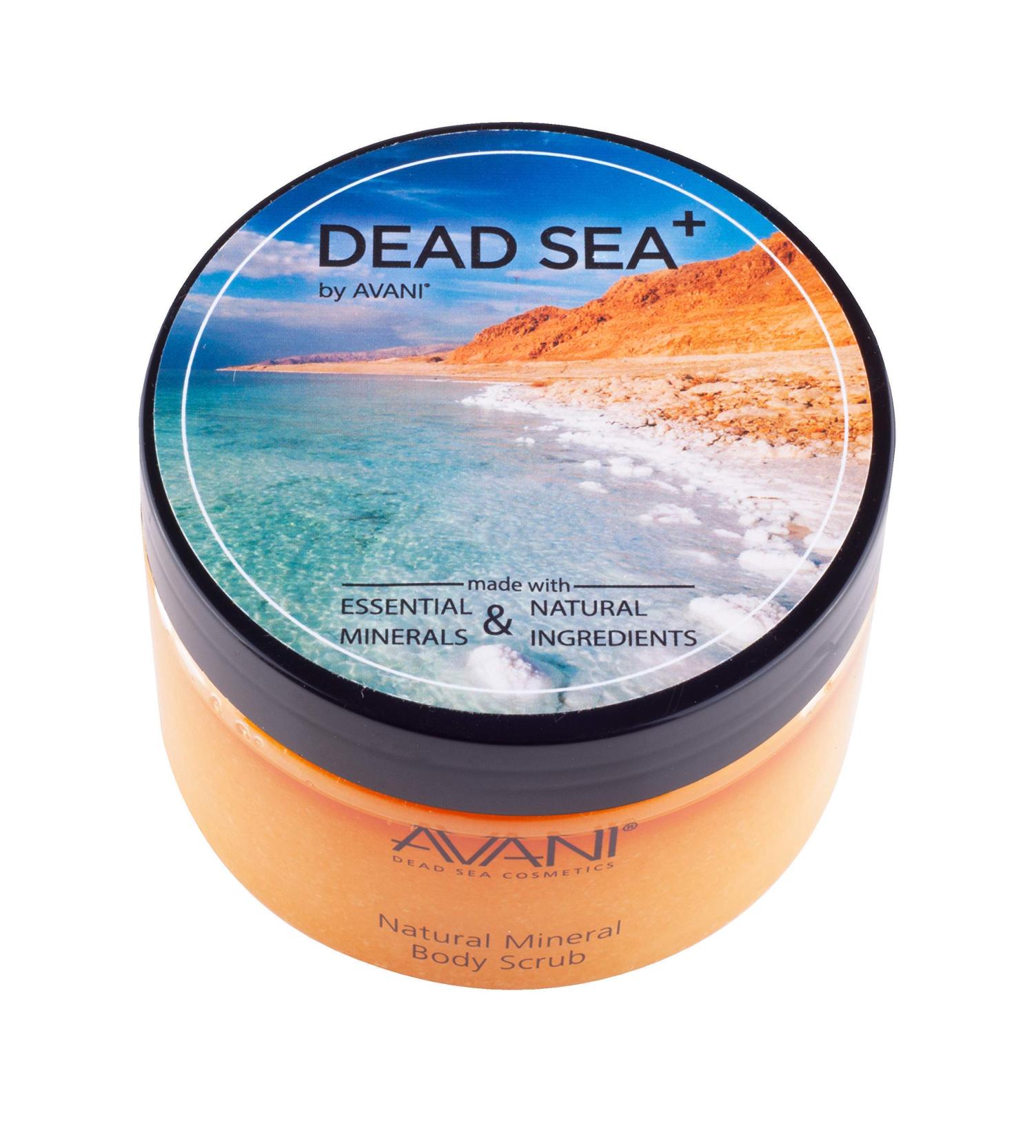 Avani Natural Mineral Body Scrub - Exfoliating Dead Sea Salt with Vitamin E & Jojoba | All Skin Types | Milk & Honey Formula - Buy Online on GoSupps.com