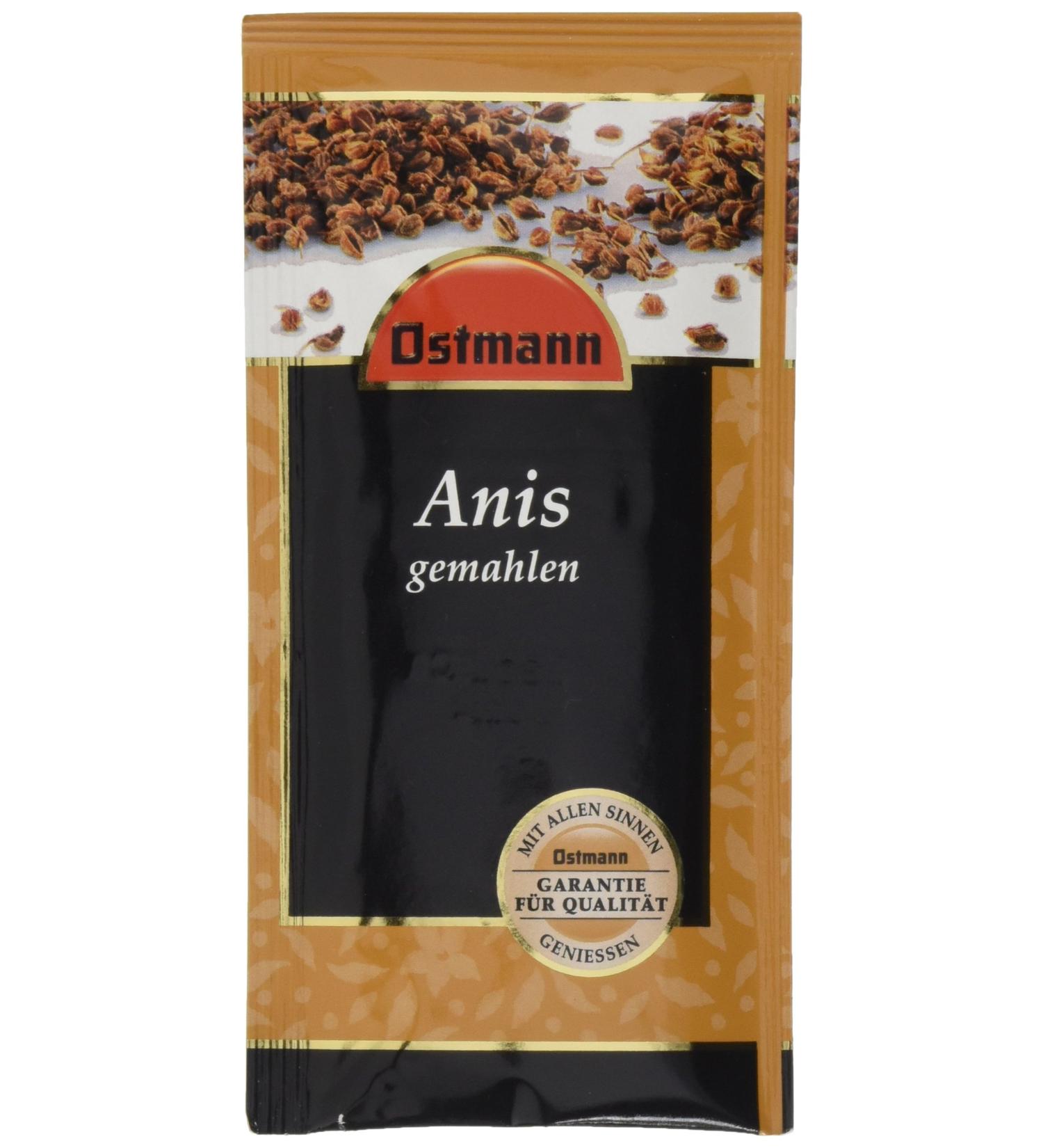 Ostmann Ground Anise - Pack of 15 (15 x 15g) | Premium Flavor for Baking & Cooking - Buy Online on GoSupps.com