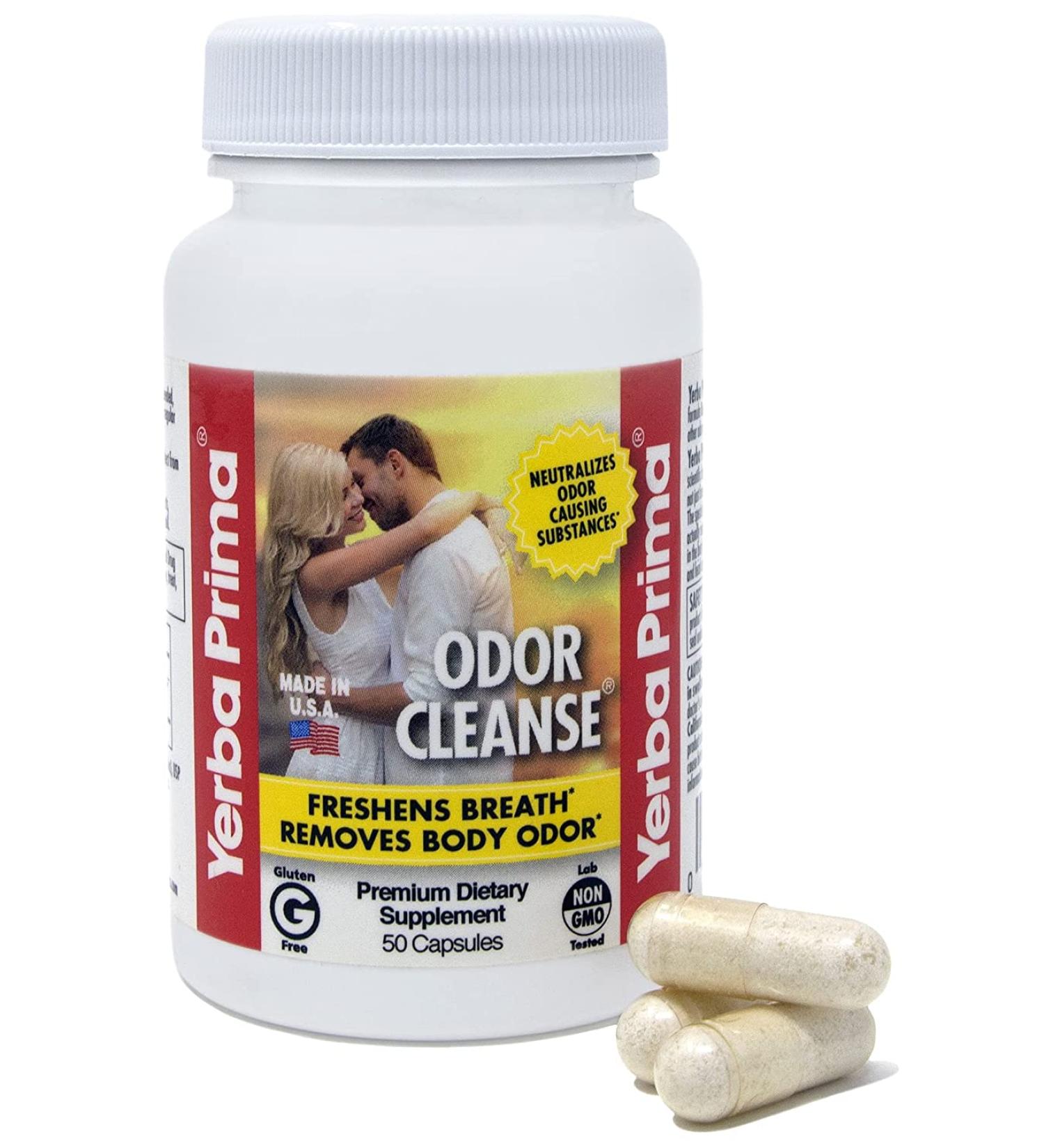 Yerba Prima Odor Cleanse Capsules - Natural Fresh Breath Support - Buy Online on GoSupps.com
