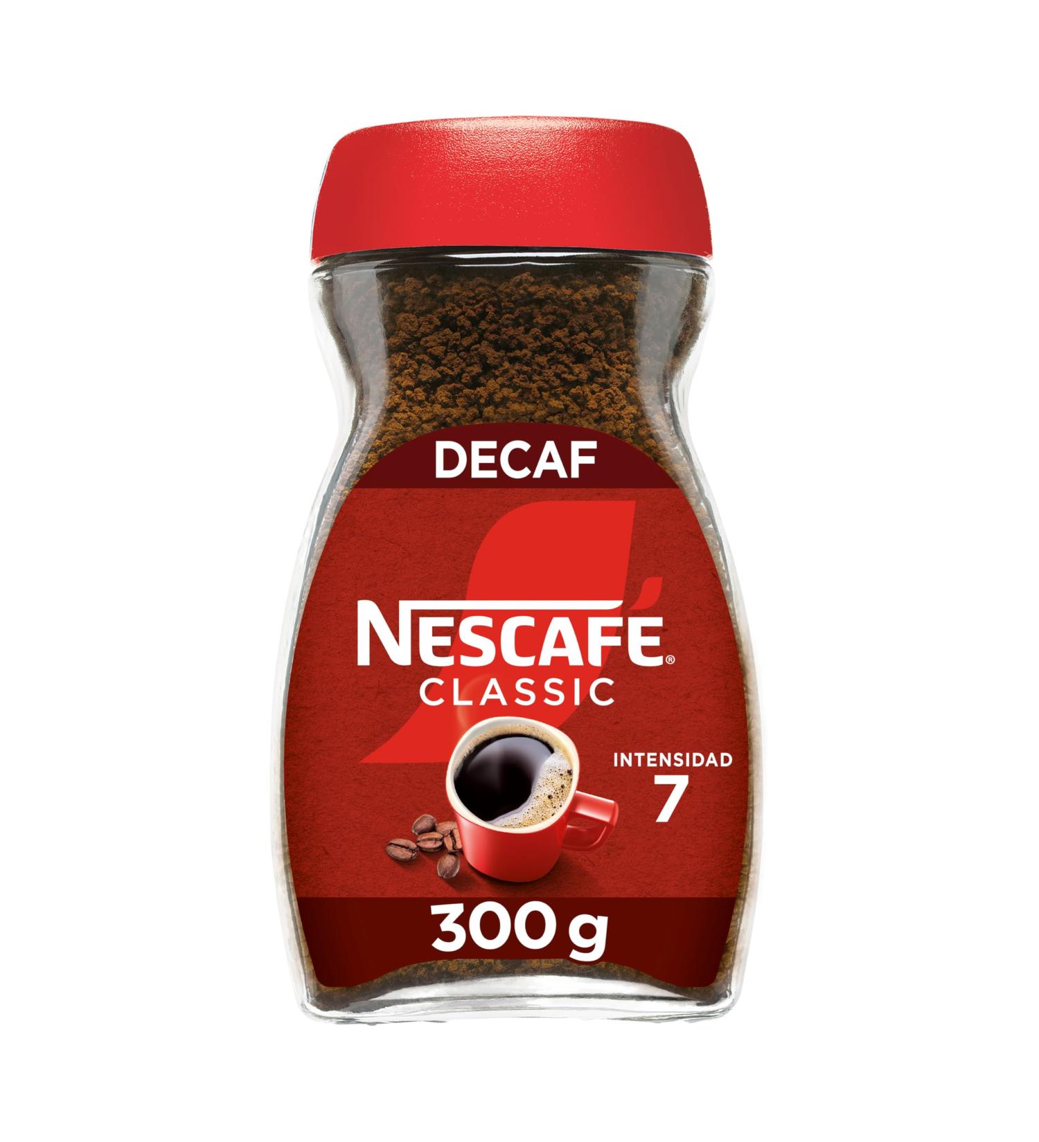  Nescafe NESCAF CLASSIC Coffee Soluble Decaffeinated bottle 300 g - Buy Online on GoSupps.com