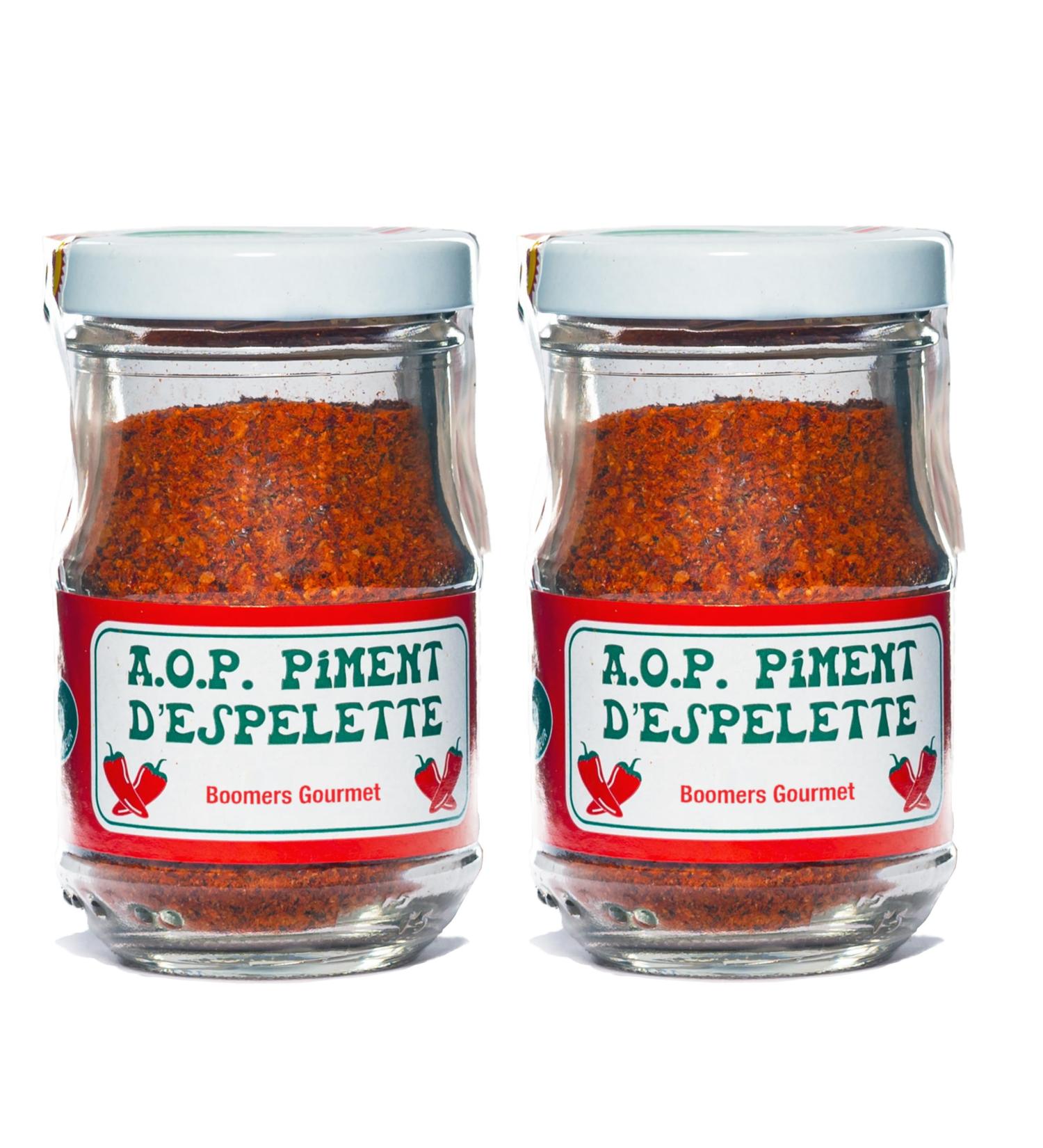 Buy Boomers Gourmet Piment d'Espelette AOP Darguy Chili Powder - 2 Pieces 100g | Authentic French Spice for International Shipping - Buy Online on GoSupps.com