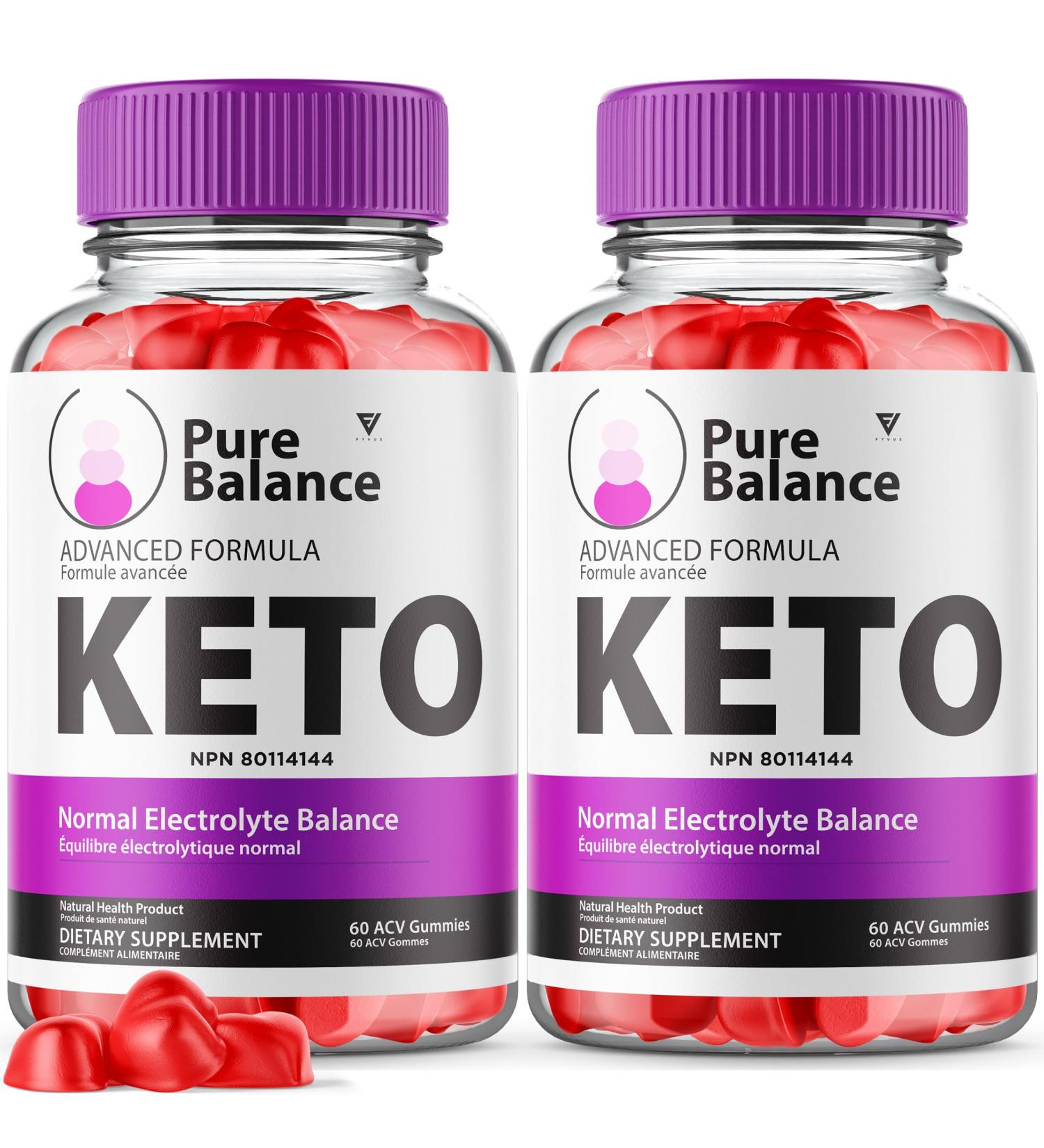 (2 Pack) Pure Balance Gummies PureBalance ACV Keto Gummies Pure Balance Advanced Weight Management Support Supplement Formula Pure Balance Canada Maximum Health and Wellness Support (120 Gummies) - Buy Online on GoSupps.com