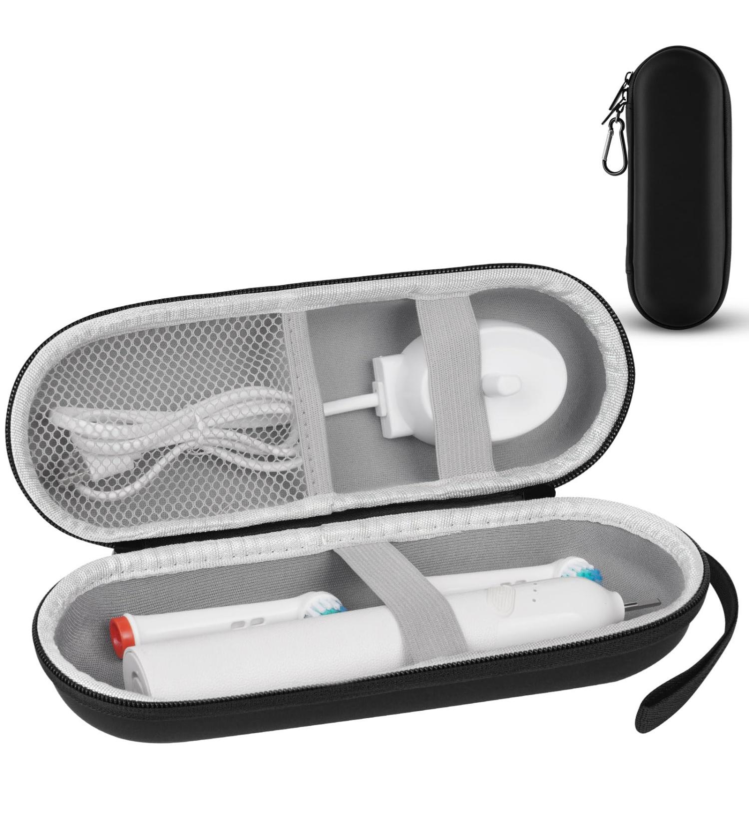 LOPHE Electric Toothbrush Travel Case Dustproof Toothbrush Storage Holder Portable Toothbrush Protective Cover Bag Electric Toothbrush Case Container for Business Camping Travel Black - Buy Online on GoSupps.com
