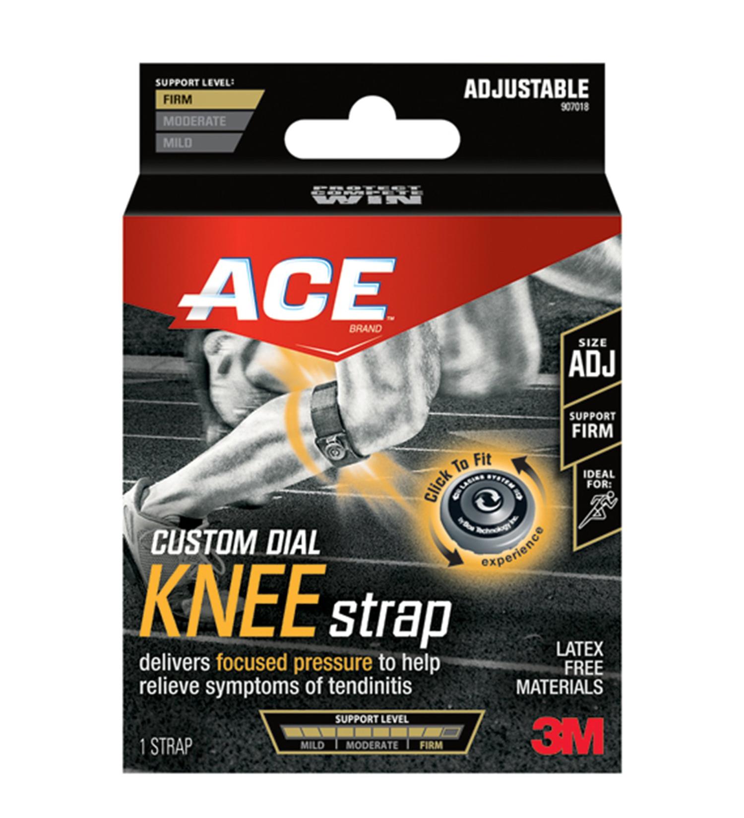 ACE Custom Dial Knee Strap - Adjustable Support for Comfortable Relief | 0.12 lb Model 907018 | International Shipping Available - Buy Online on GoSupps.com