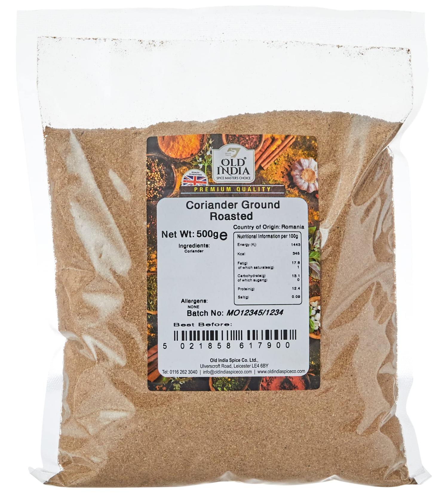 Old India Coriander Ground Roasted 500g - Premium Quality Spice - Buy Online on GoSupps.com