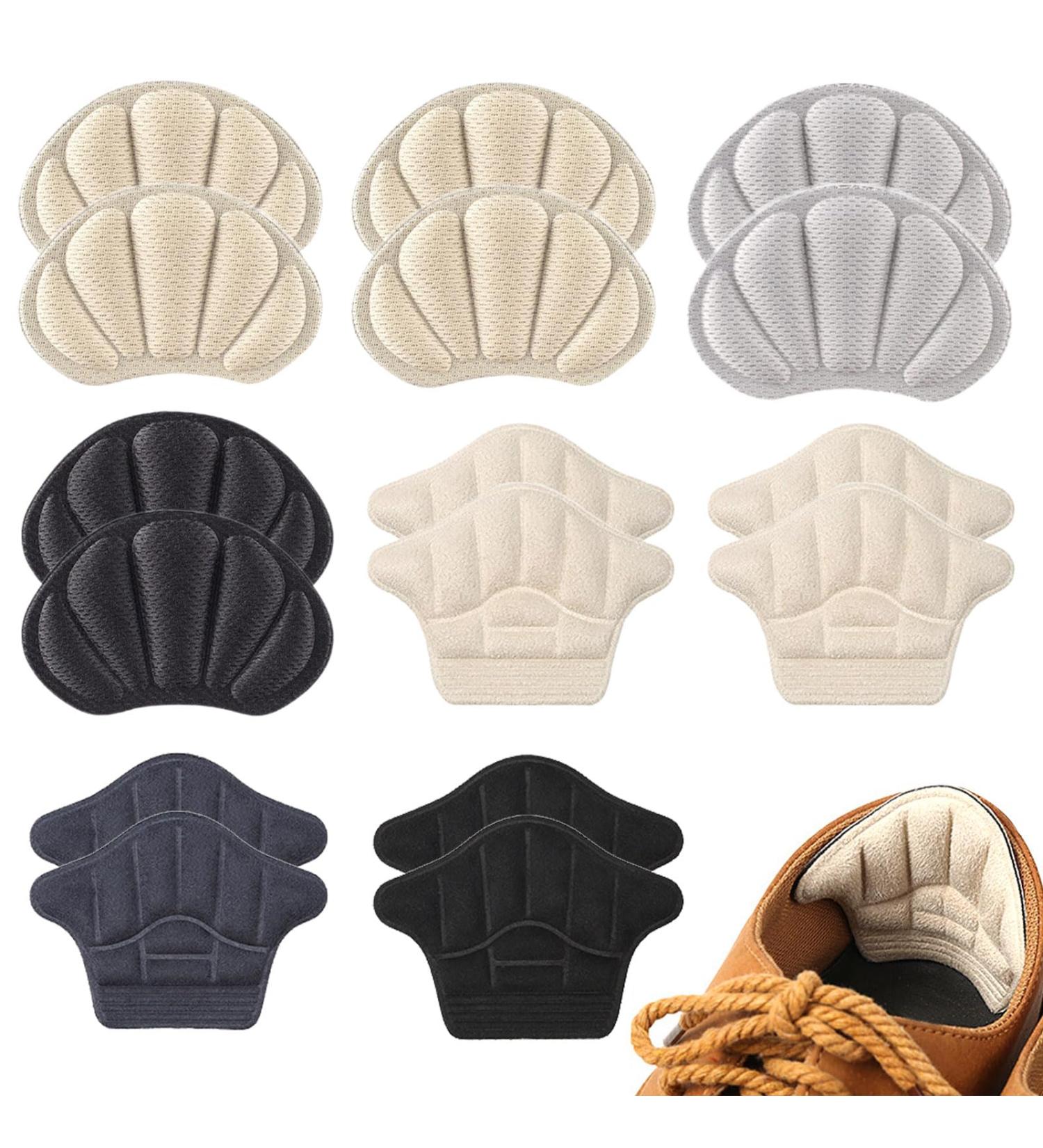 Skhaovs 8 Pairs Heel Shoe Cushions | Women's & Men's Heel Grip Inserts | Anti-Bubbles Thick Heel Pads with Strong Adhesive - Buy Online on GoSupps.com