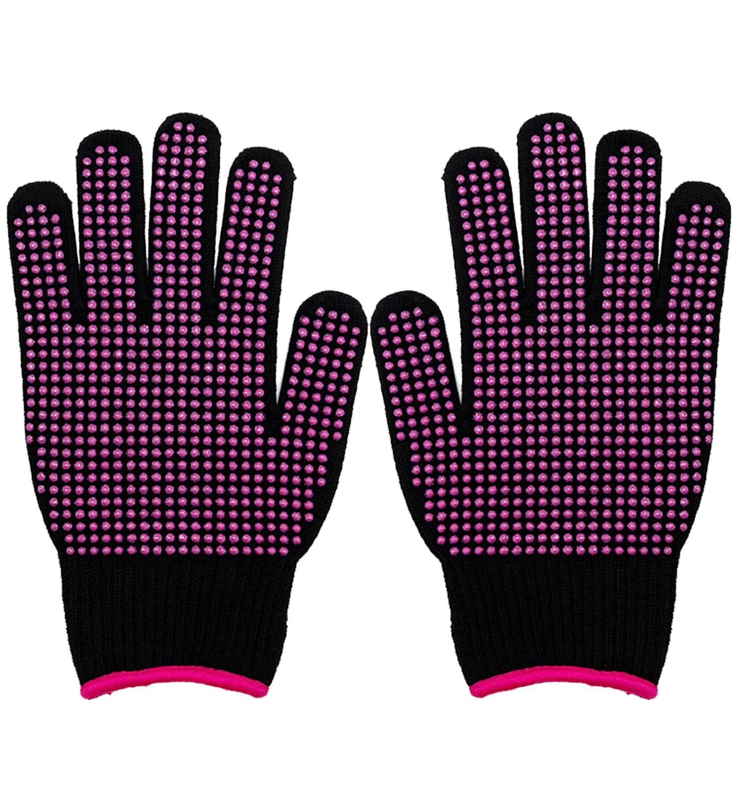 SZXMDKH Heat Resistant Gloves for Hair Styling - 2 PCS Professional Heatproof Mitts with Non-Slip Silicone, for Curling Irons, Flat Irons, Hot-Air Brushes - Red - Buy Online on GoSupps.com
