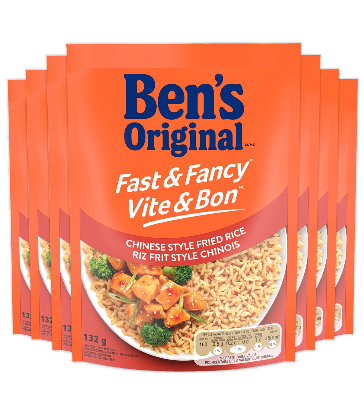 BEN'S ORIGINAL FAST & FANCY Chinese Style Fried Rice 12PK CASE Chinese Style Fried Rice (12 Pack) 12 - Buy Online on GoSupps.com