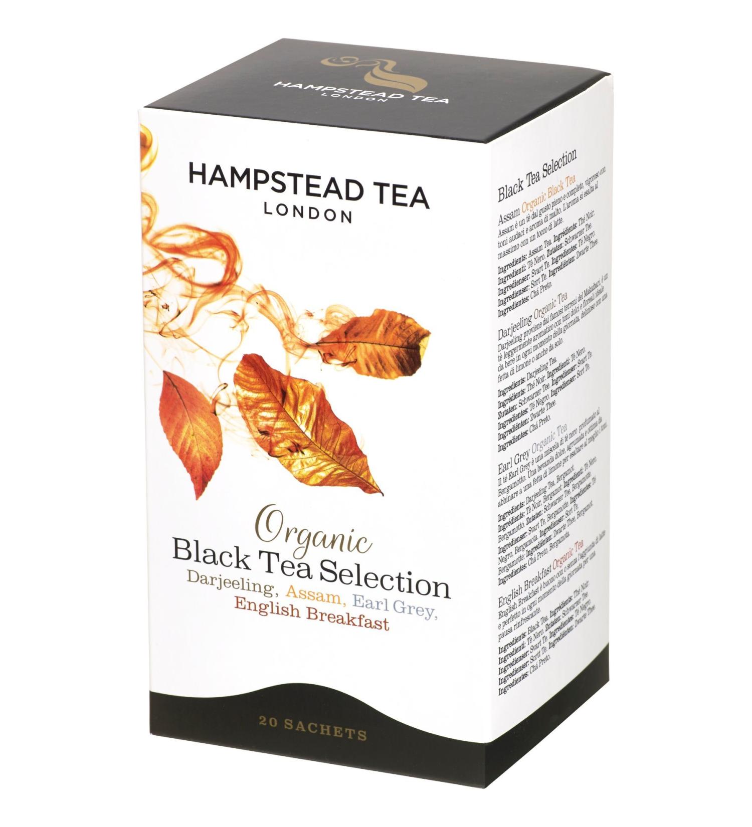Assortiment de th s Noirs Black Selection (darjeeling assam earl grey english breakfast) lot de 2 bo tes de 20 sachets - Hampstead Tea - Buy Online on GoSupps.com