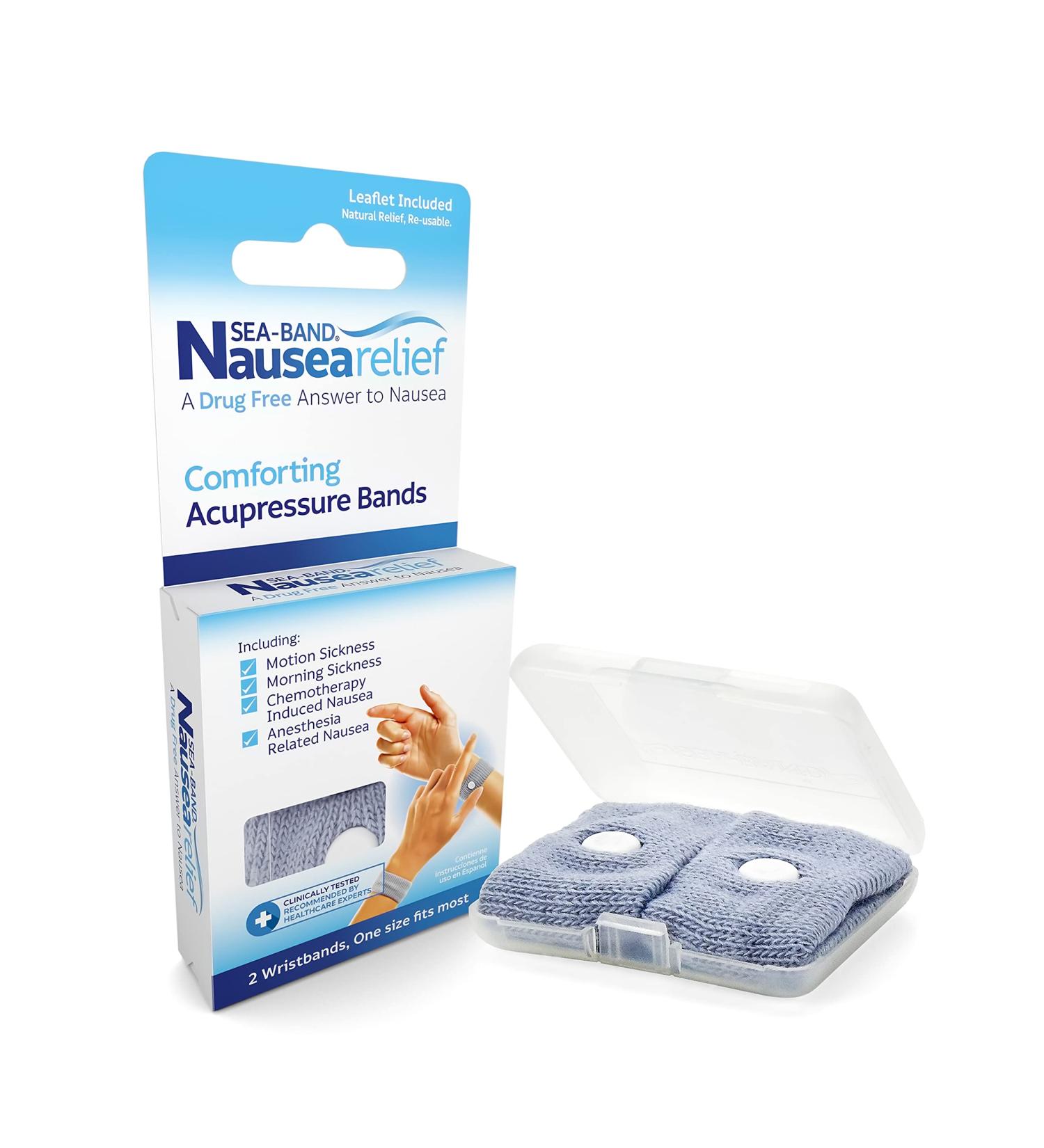 Sea-Band Anti-Nausea Acupressure Wristband - Motion & Morning Sickness Relief (Pack of 36) | International Shipping Available - Buy Online on GoSupps.com
