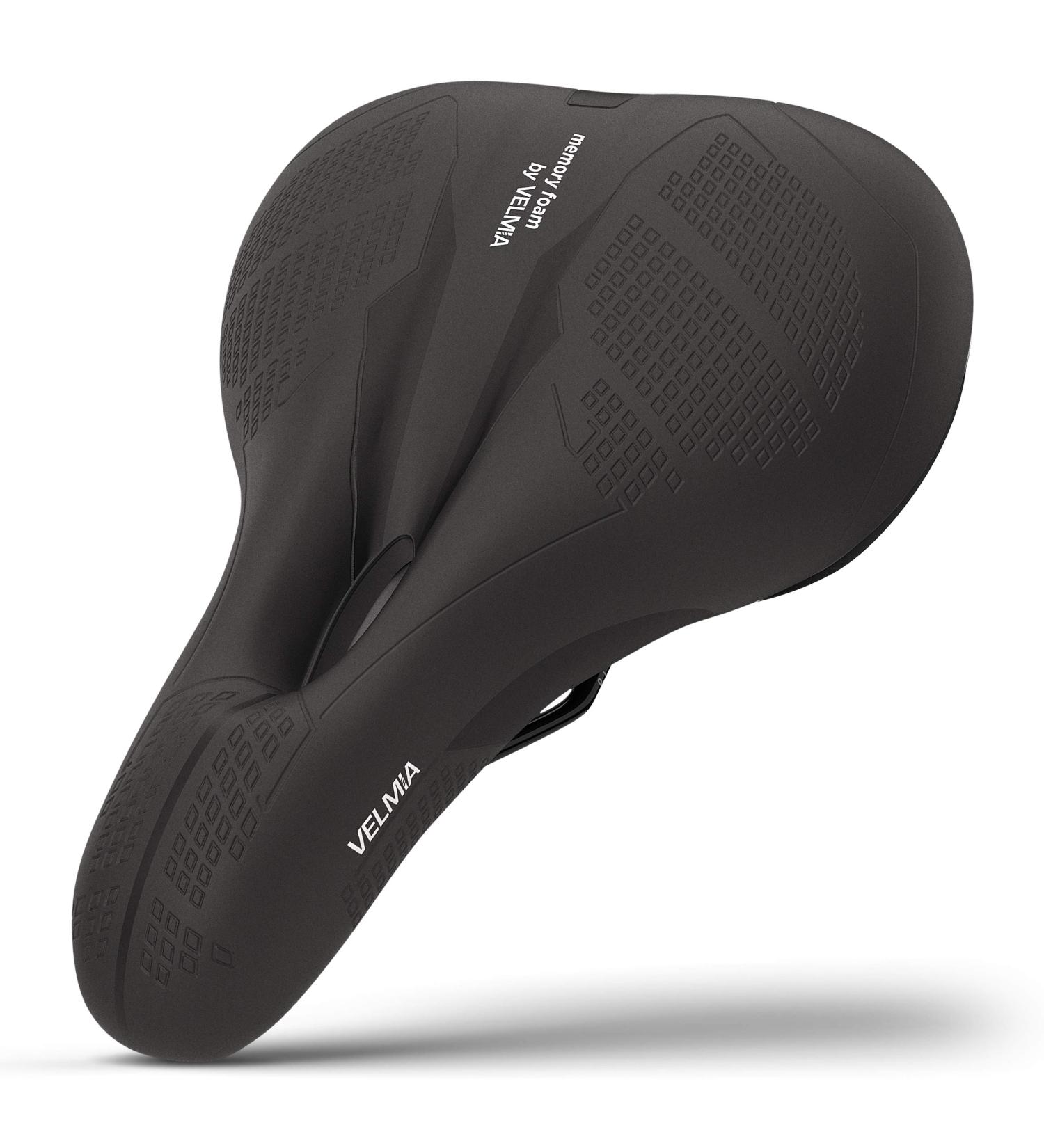 VELMIA Bike Seat: Comfy Memory Foam Saddle for Men & Women | Waterproof, Smart Zone-Concept | Ideal for Exercise, BMX, MTB & Road Touring - Buy Online on GoSupps.com