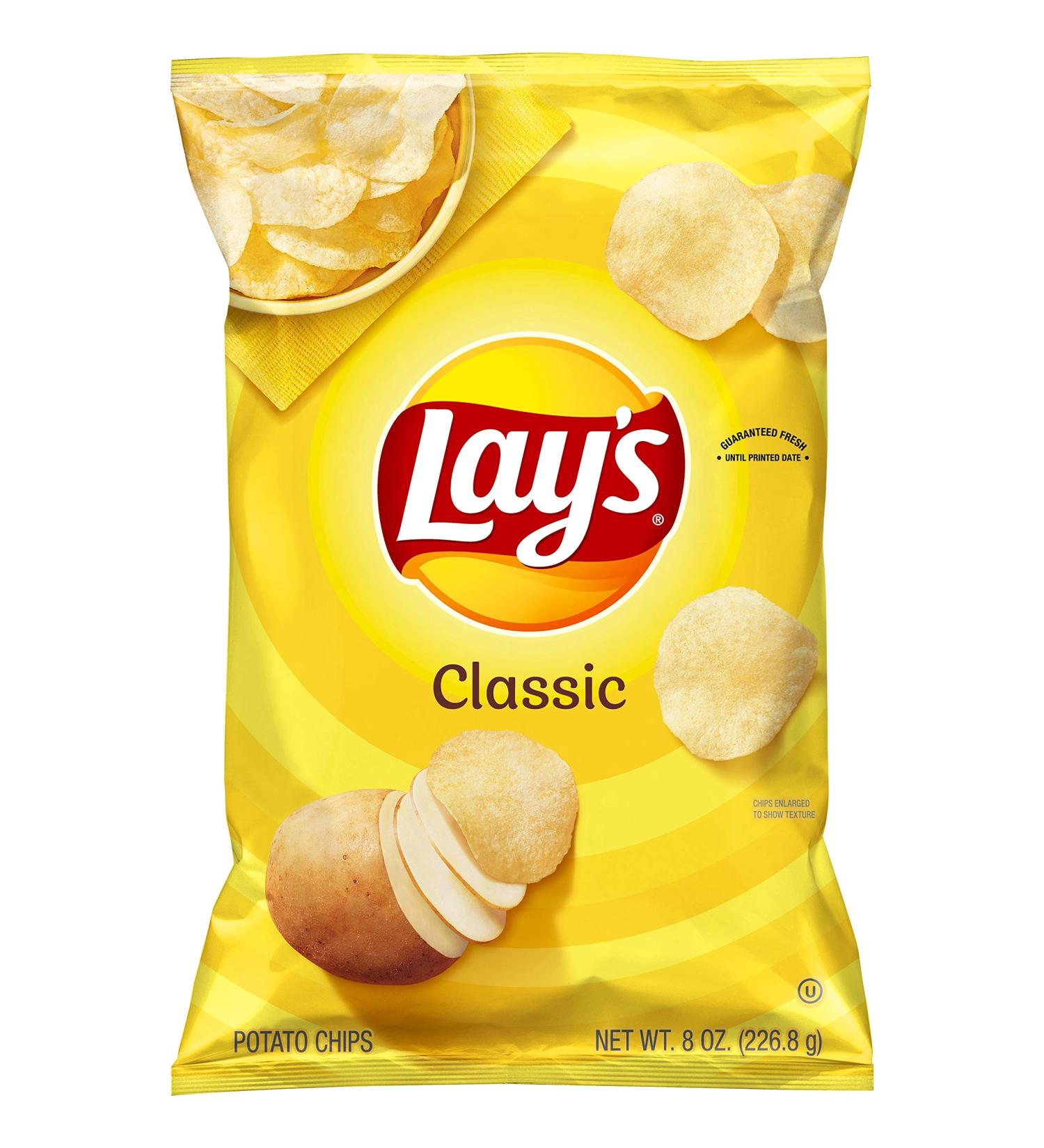 Lay's Classic Potato Chips 8oz (226.8g) - Pack of 1 - Buy Online on GoSupps.com
