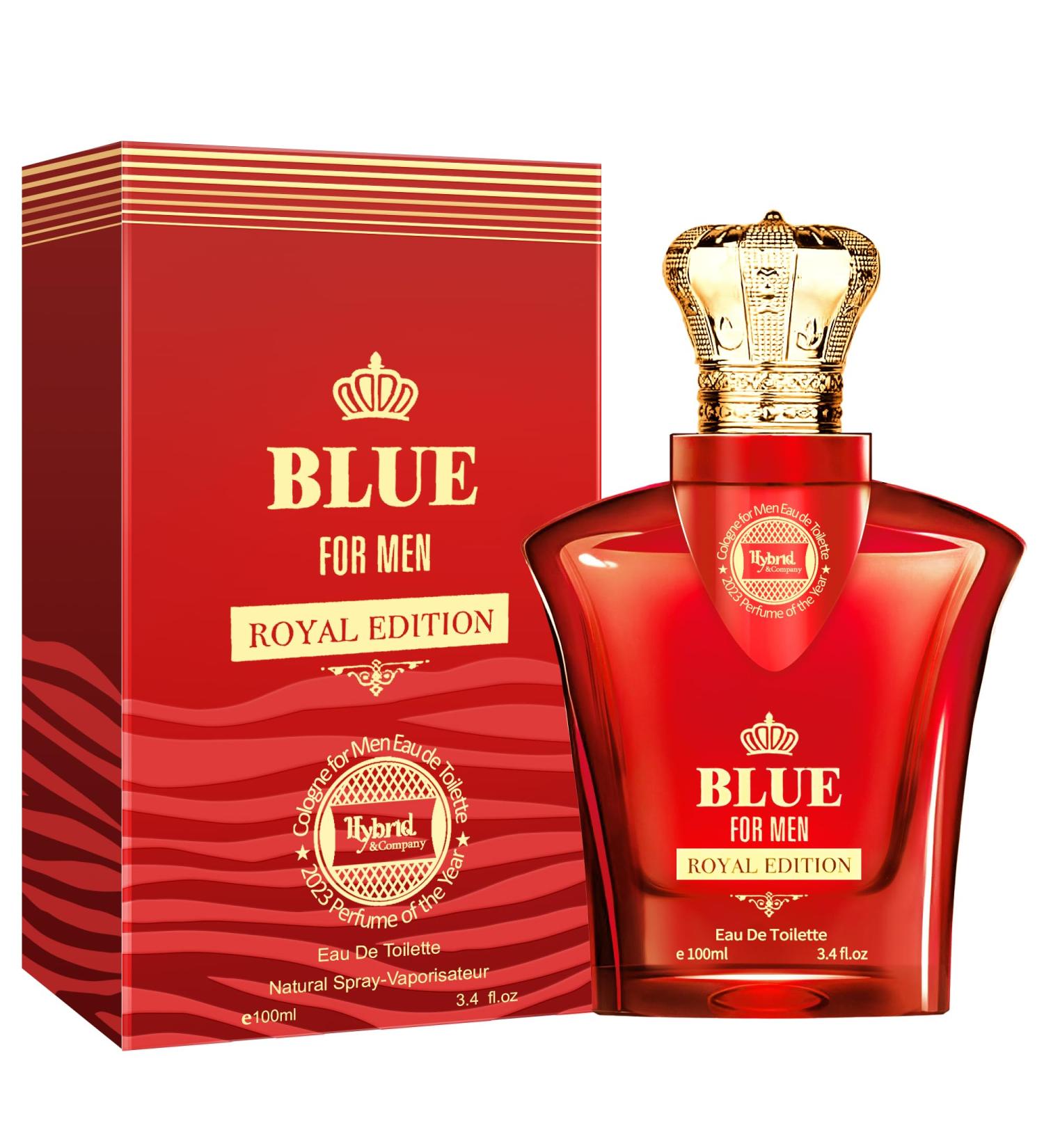 Hybrid & Company Blue For Men Fresh Sweet Strength Scent Mens Perfume 3.4 Fl Oz BLUE FOR MEN 3.4 Fl Oz (Pack of 1) - Buy Online on GoSupps.com