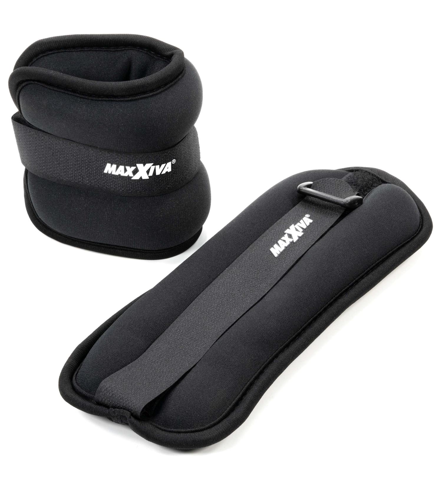 MAXXIVA Running Weight Set - 2 x 0.5kg Weight Cuffs for Arms & Legs | Iron Sand Filling for Strength Training Jogging & Rehab Fitness - Buy Online on GoSupps.com