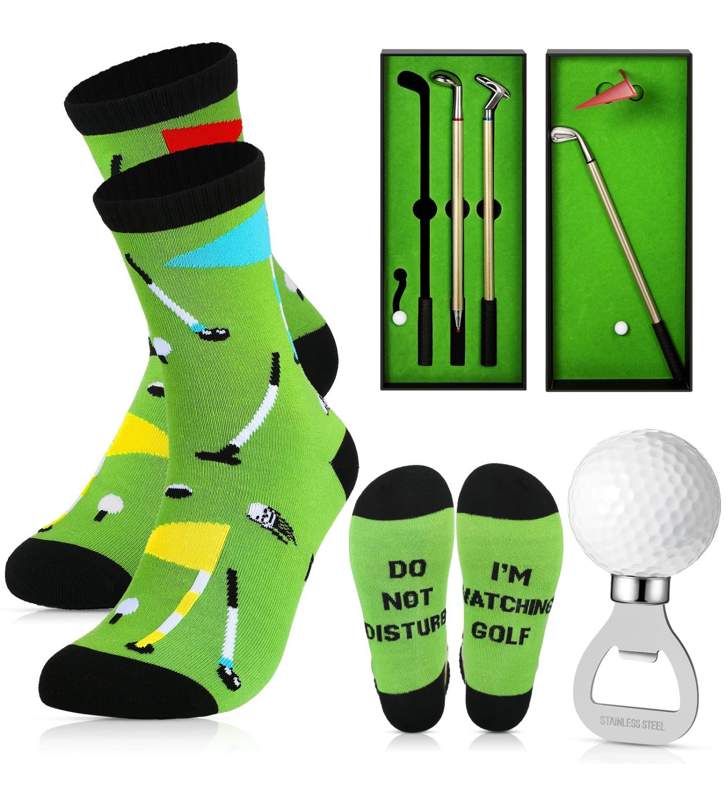 Yaomiao 3-Piece Mini Golf Pen Gift Set - Fun Golf Gifts for Men - Cool Office Gadgets and Desk Accessories - Perfect Golf Gift for Dad, Coworkers, and Golf Enthusiasts - Buy Online on GoSupps.com