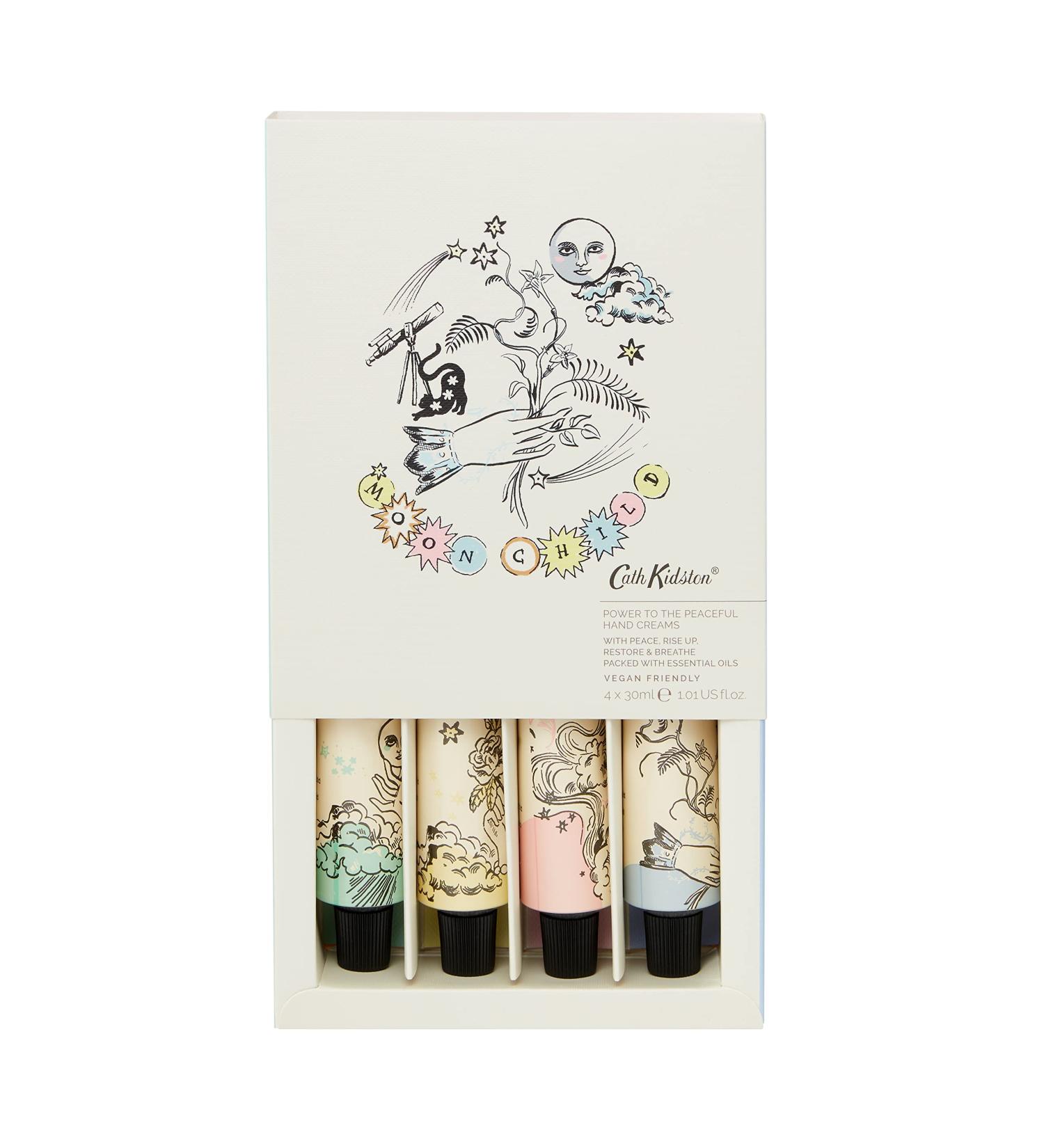 Cath Kidston Hand Cream Gift Set - Essential Oils & Shea Butter - Cruelty Free & Vegan - Travel Friendly Sizes - 4 x 30ml - Buy Online on GoSupps.com