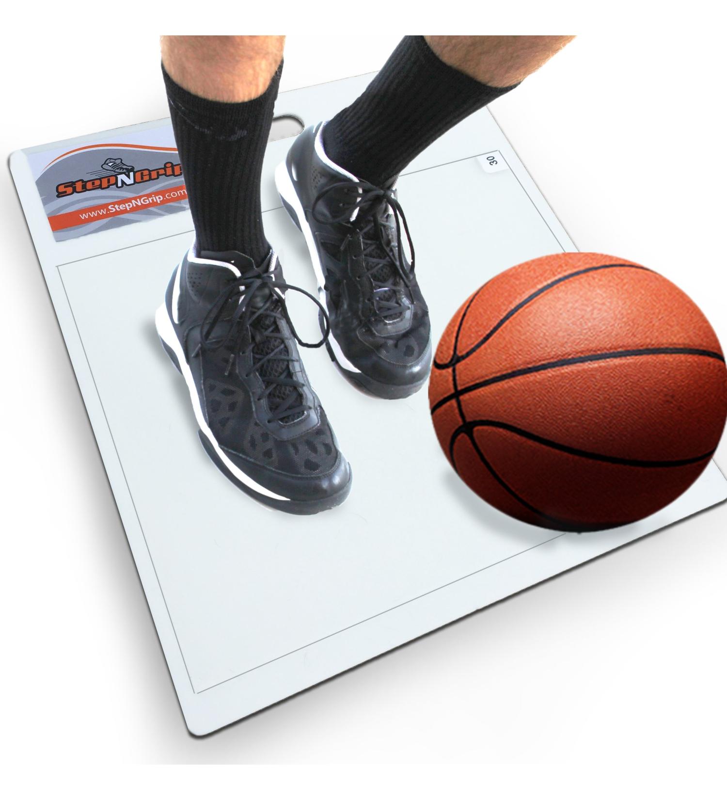 StepNGrip White Basketball Sticky Mat | Shoe Grip Enhancer | 15 x 18 Replaceable Sheets | Courtside Sticky Pad - Buy Online on GoSupps.com