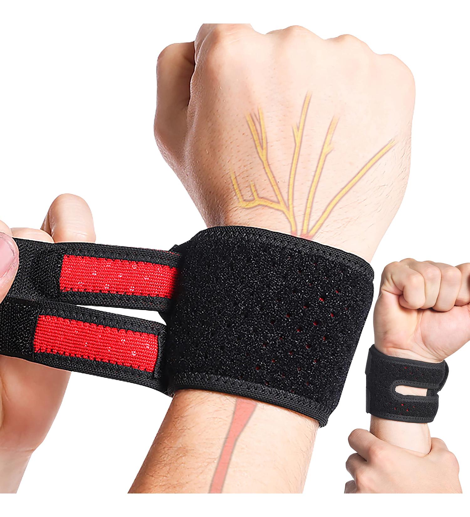 HiRui Wrist Brace & Wrist Wraps for Workout, Weightlifting, and Pain Relief - One Size, Black - Buy Online on GoSupps.com