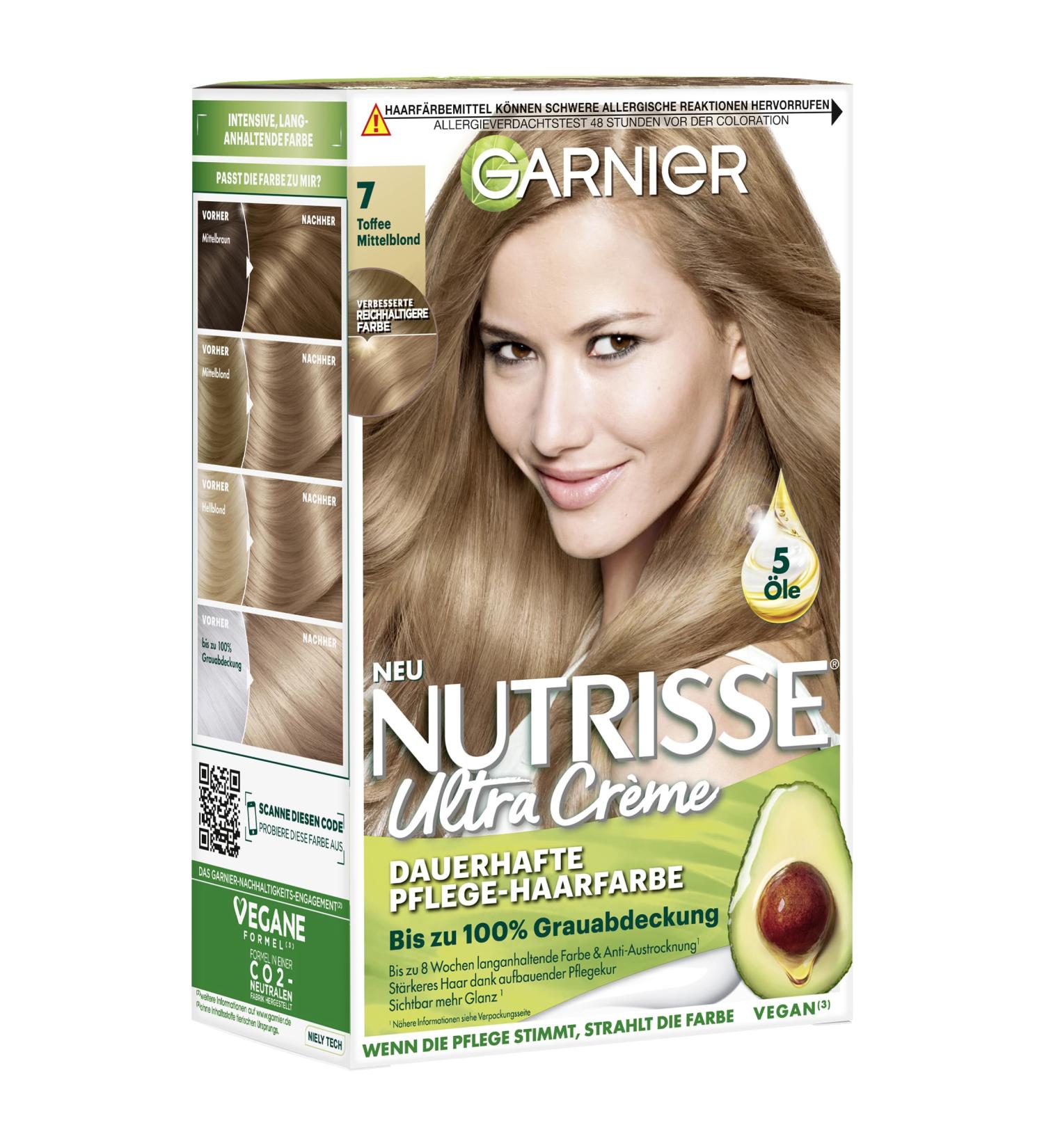 Garnier Nutrisse Cr me Permanent Hair Color 70 Medium Blonde/Toffee - International Shipping Available - Buy Online on GoSupps.com