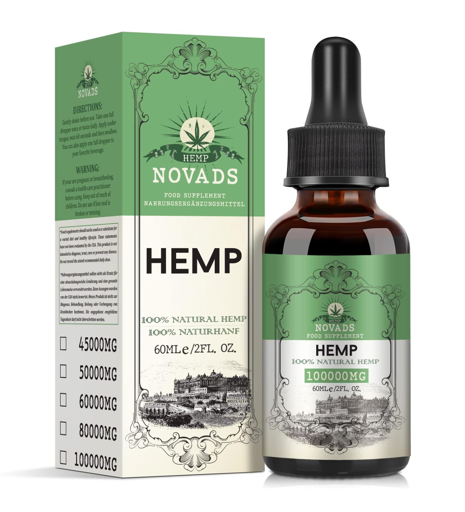 High-Quality Natural Oil 100000mg | Rich in Omega 3-6-9 | Vegan | 60ml Pack - Buy Online Worldwide - Buy Online on GoSupps.com