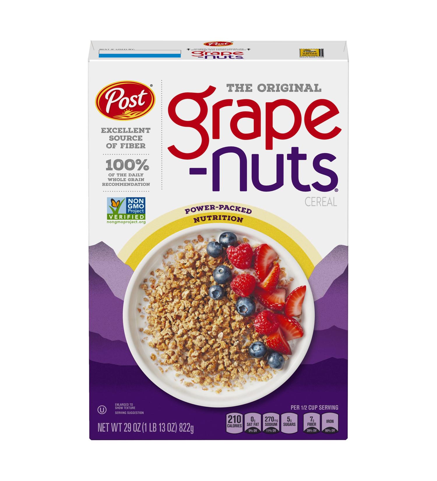 Grape Nuts Breakfast Cereal - 29 Oz (Pack of 4) | Energizing Breakfast Option - Buy Online on GoSupps.com