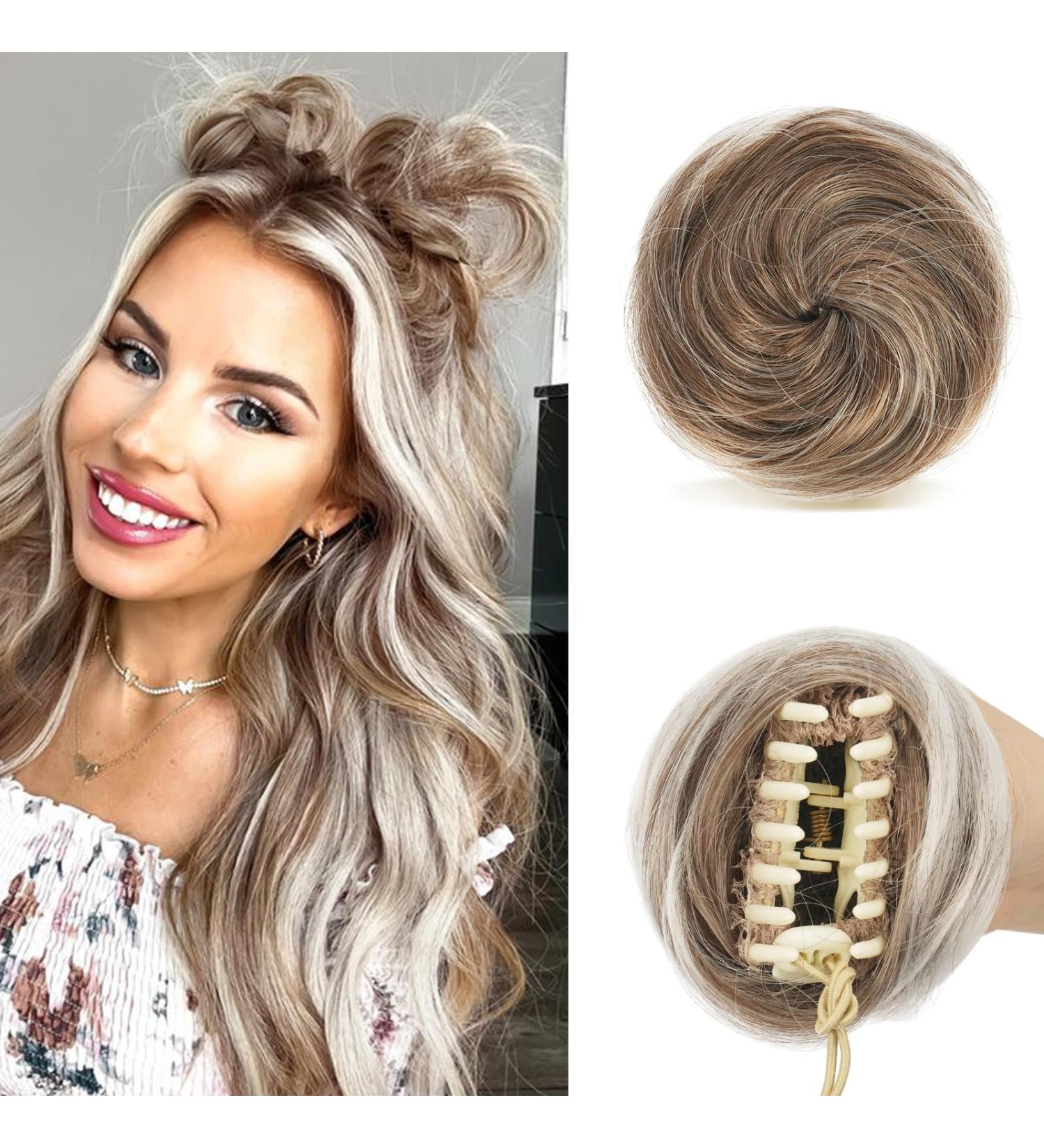 Sofeiyan 2PCS Mini Claw Clip Cat Ears Hair Bun Extension - 12T60# - Women & Girls - Buy Online on GoSupps.com