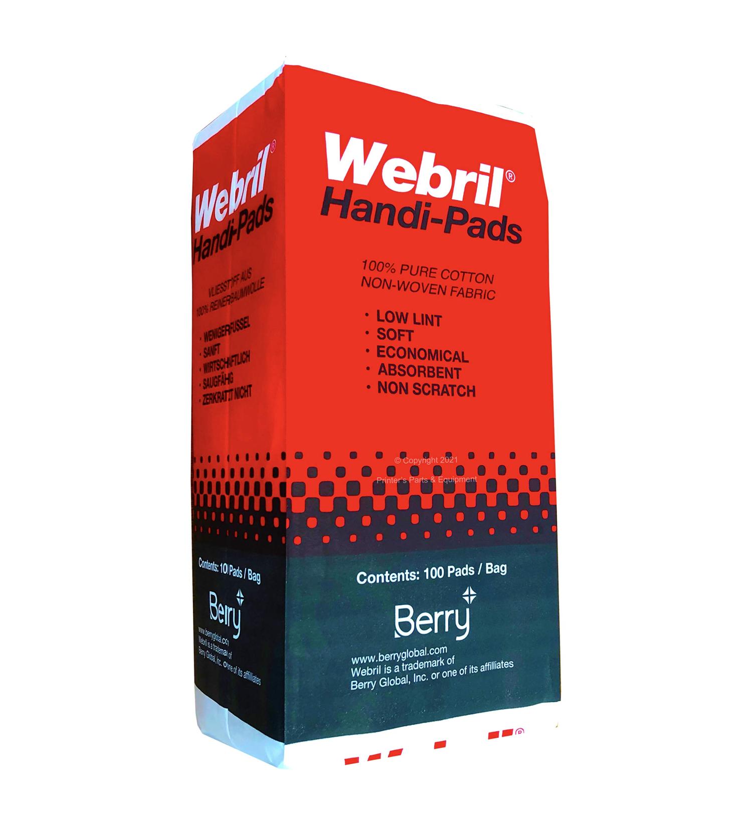 Webril Handi-pads 4x4 Bag White