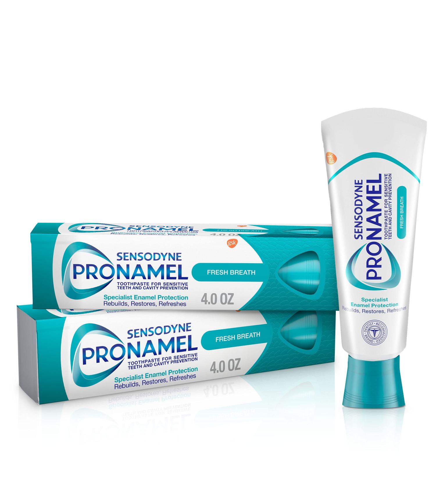 Buy Sensodyne Pronamel Fresh Breath Toothpaste for Sensitive Teeth - Enamel Strengthening 4 oz (2 Pack) - International Shipping Available - Buy Online on GoSupps.com