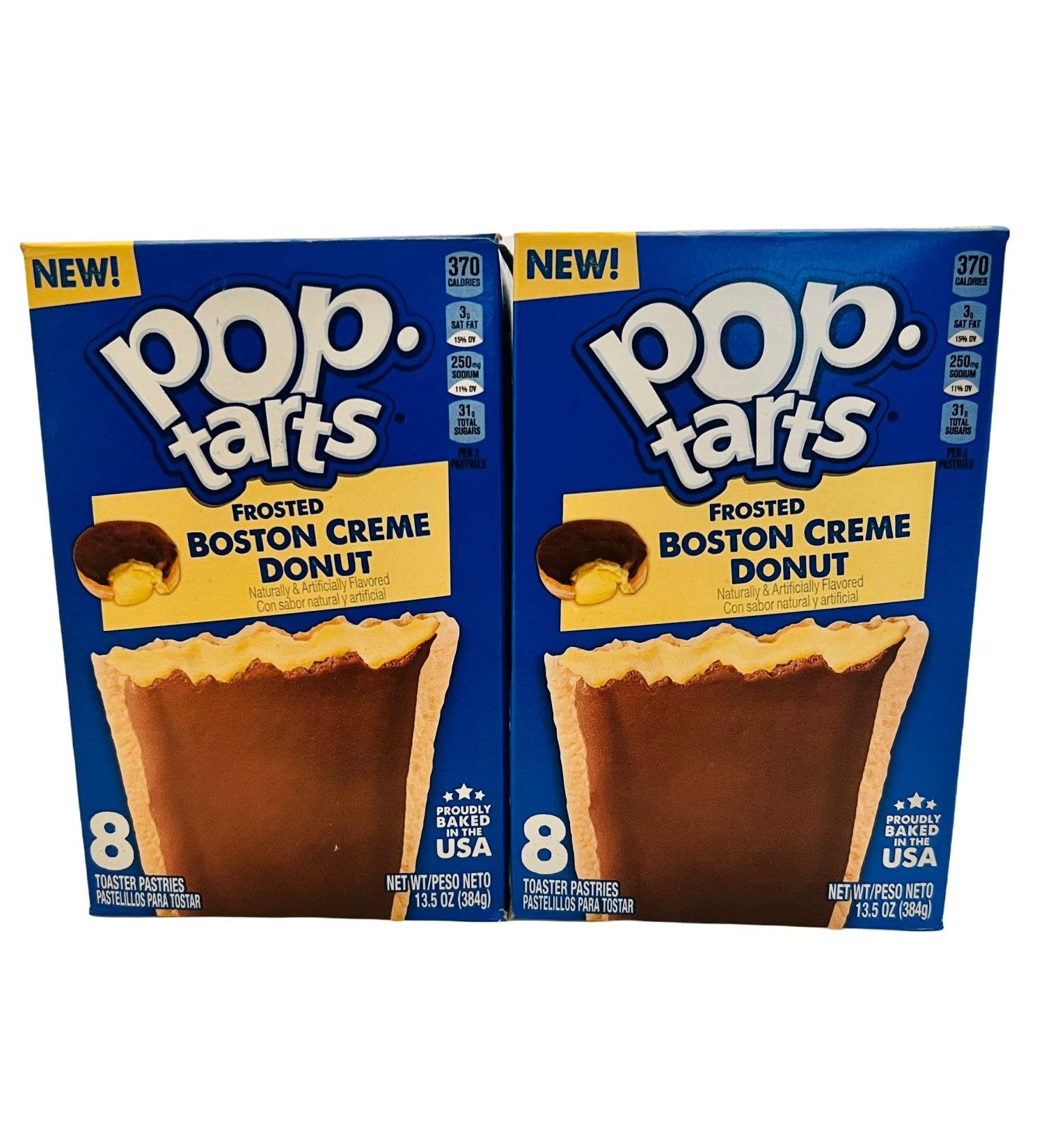 Boston Creme Donut Frosted Pop Tarts - 16 Toaster Pastries, 13.5oz Boxes (Pack of 2) - Buy Online on GoSupps.com