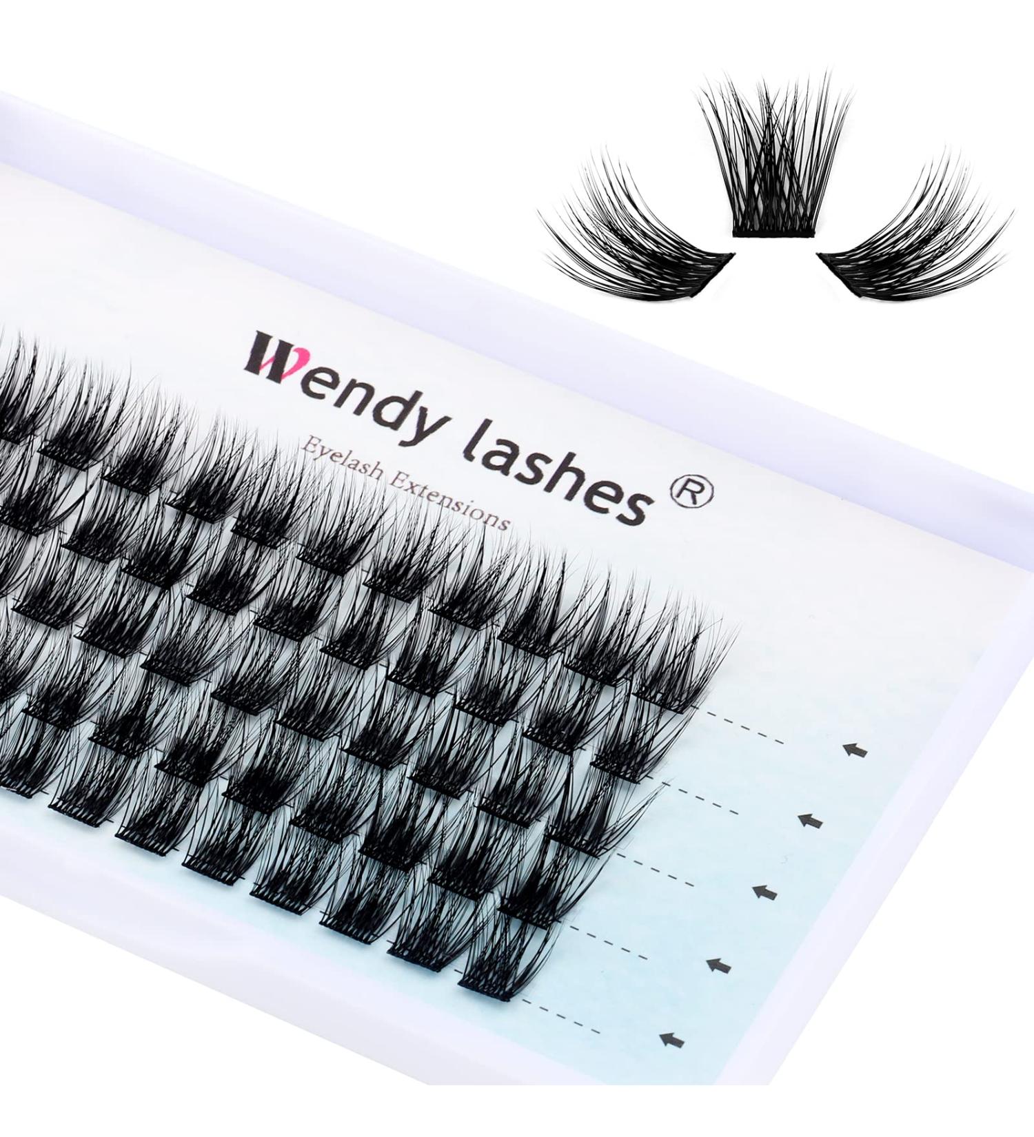 D Curl Cluster Lashes 15mm 0.07mm DIY Wide Stem Individual Eyelash Clusters - Reusable Soft and Wispy Extensions | FD-D18-0.07-D-15 - Buy Online on GoSupps.com