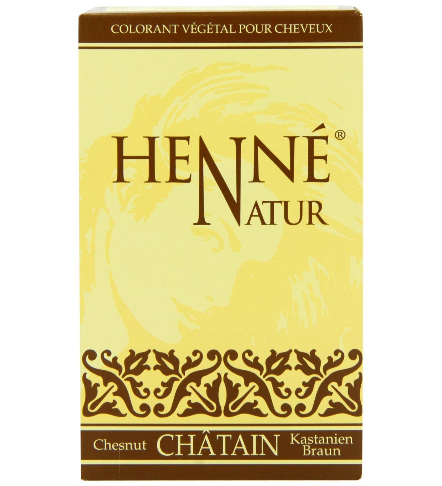 Henne Natur Chestnut Hair Colour Powder 90 g - Buy Online on GoSupps.com