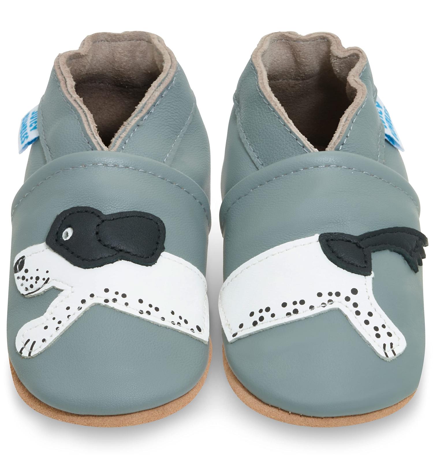 Soft Sole Leather Baby Shoes for Boys and Girls | Toddler Walking Shoes 0-6 Months - Harry - Buy Online on GoSupps.com