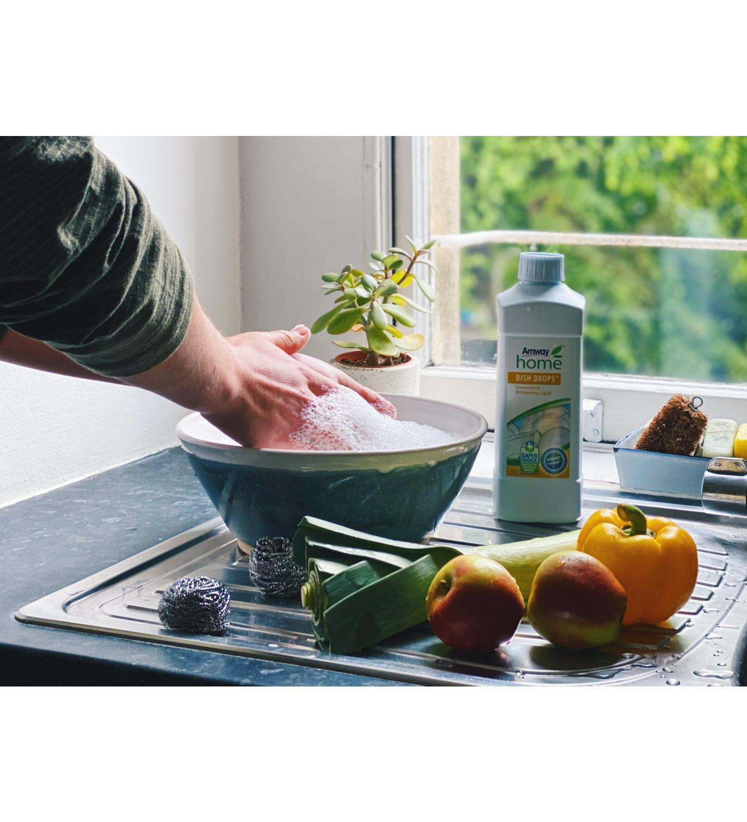 Buy DISH DROPSTM Concentrated Dishwashing Liquid (1 Litre) - Eco-Friendly Effective Clean for International Shipping - Buy Online on GoSupps.com