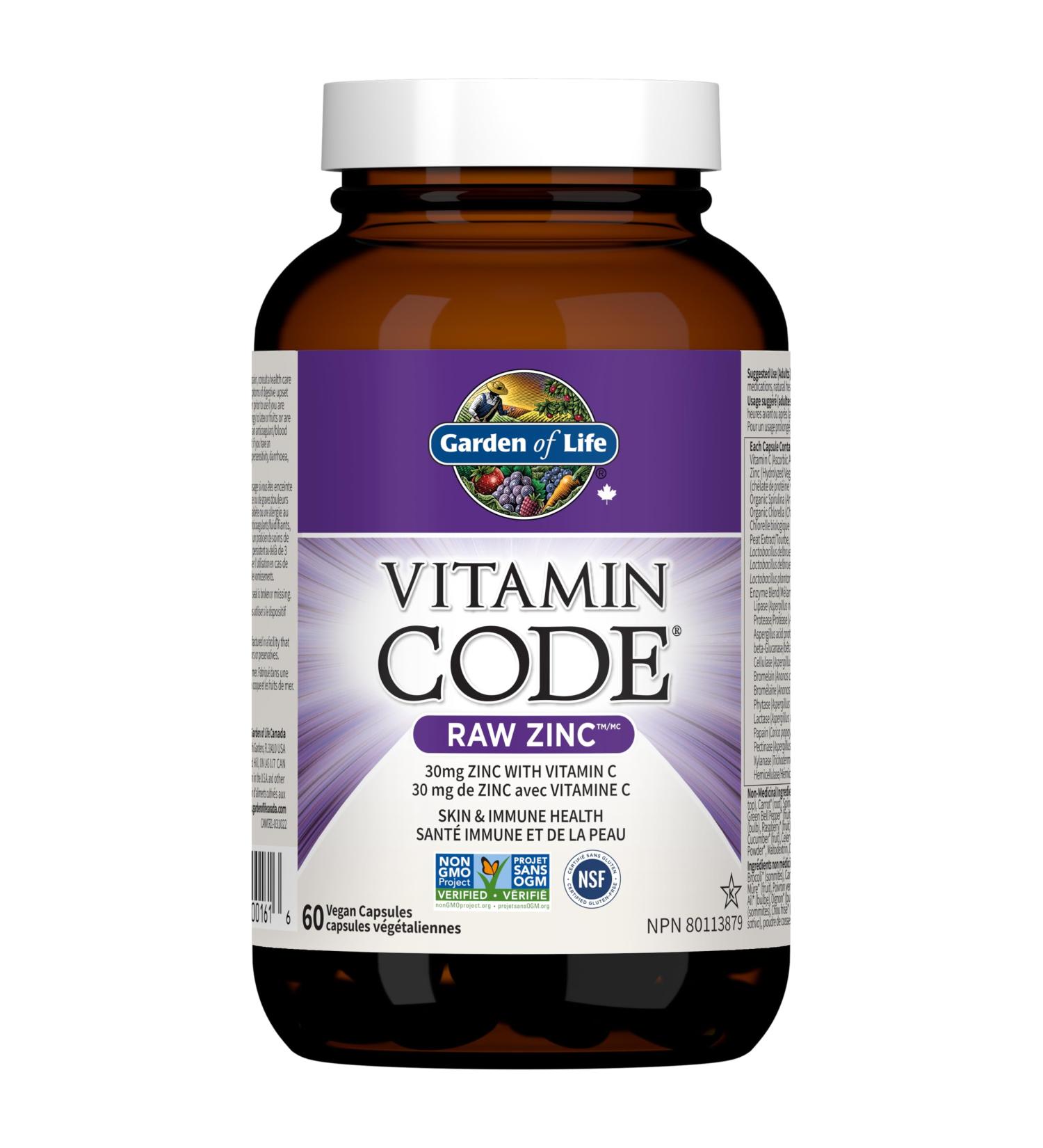 Vitamin Code Raw Zinc - Buy Online on GoSupps.com