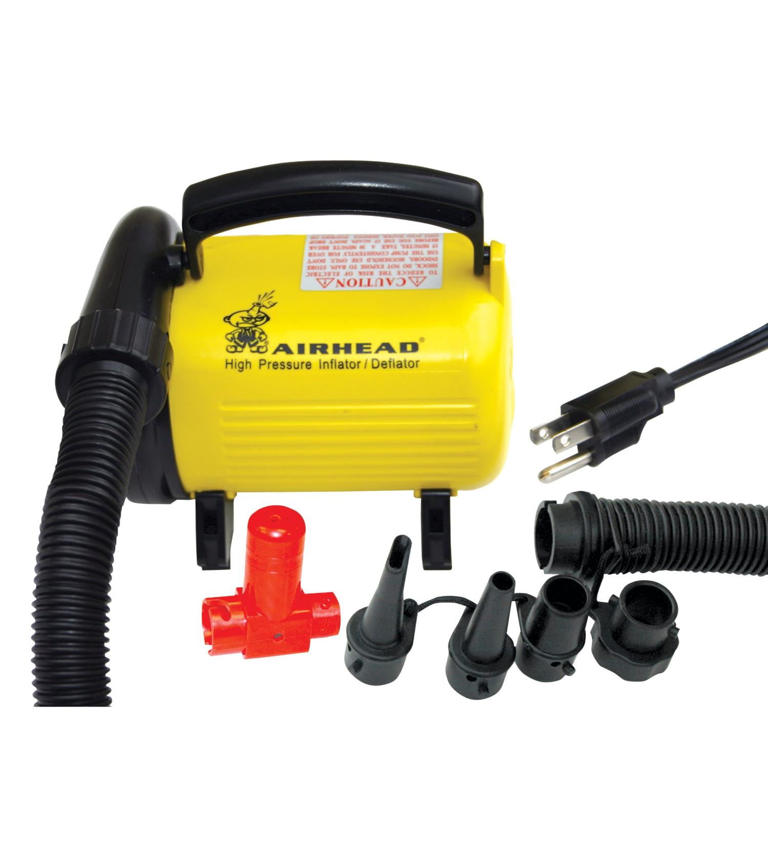 Airhead Hi Pressure Air Pump, 120v, Yellow/Black