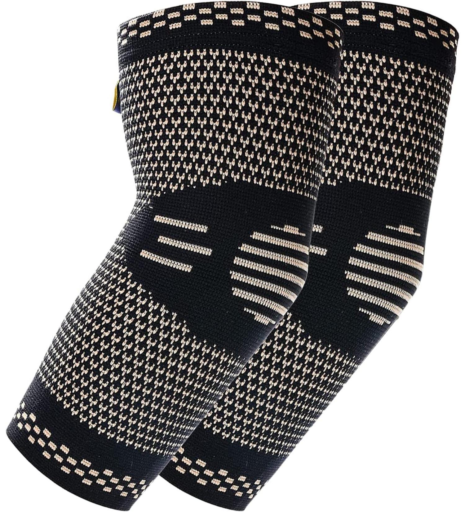 ABYON Copper Elbow Compression Sleeve (2pack) | Medical Grade | Tendonitis & Tennis Elbow Relief | Breathable & Supportive | Men & Women - Buy Online on GoSupps.com