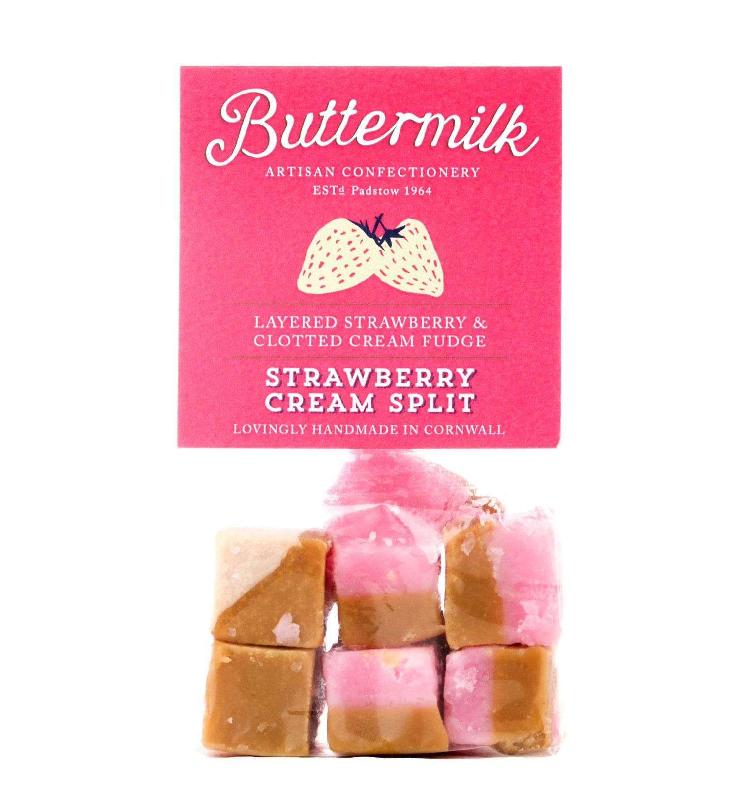 Buttermilk Strawberry and Cream Fudge Sweets 175g - Buy Online on GoSupps.com
