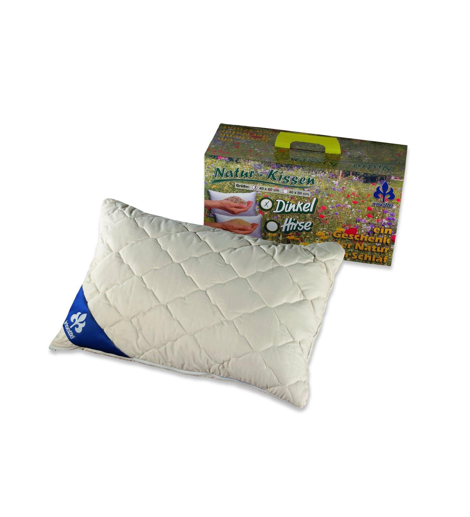 Badenia Bettcomfort Irisette Spelt Pillow 40x60 cm - Natural Comfortable Eco-Friendly Sleep Solution - 1 Pack - Buy Online on GoSupps.com