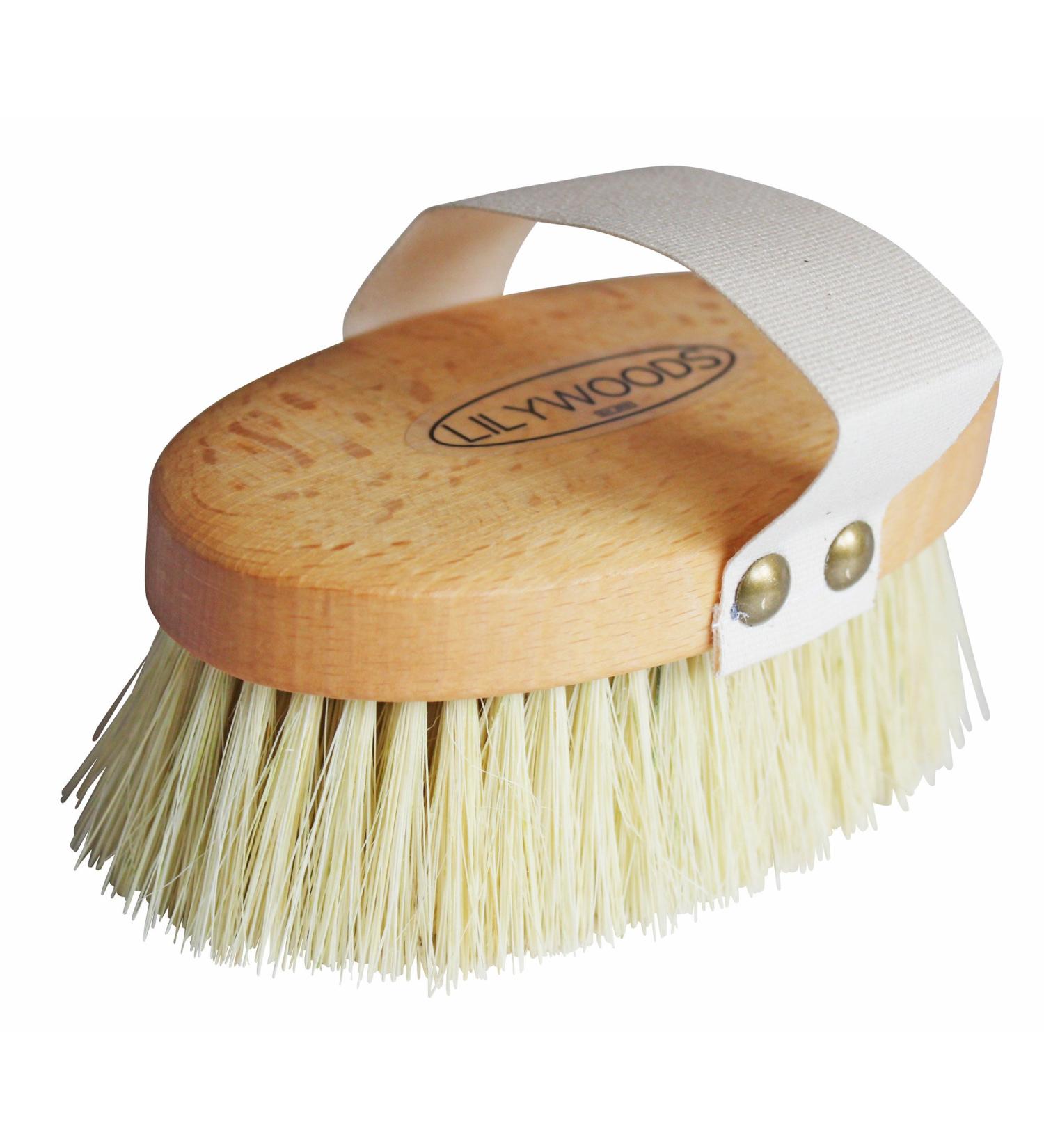 Lilywoods Professional Body Brush - Extra Firm Cactus Bristles & Hand Strap for Exfoliation | International Shipping Available - Buy Online on GoSupps.com